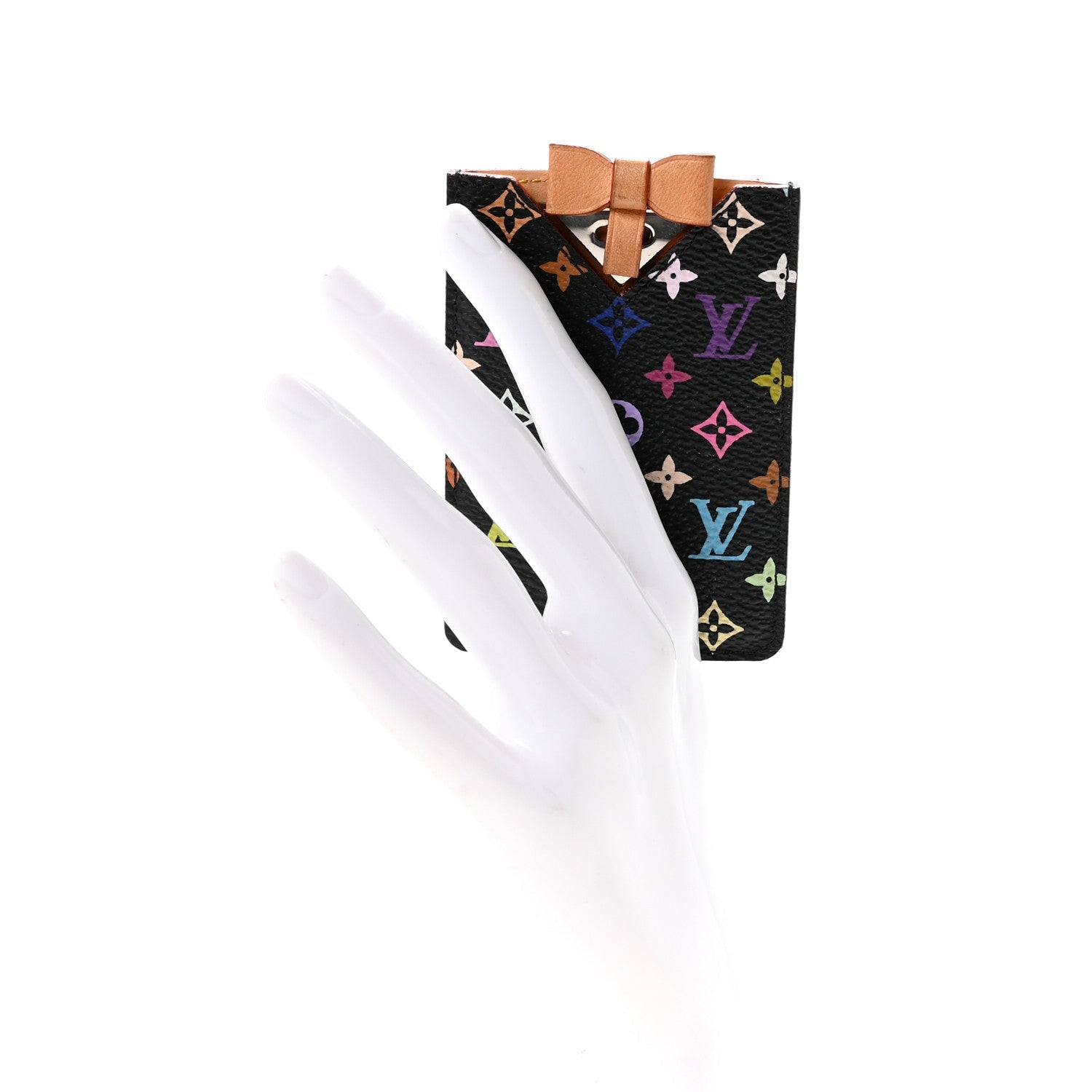 Monogram Multicolor Mirror and Case Pouch Black