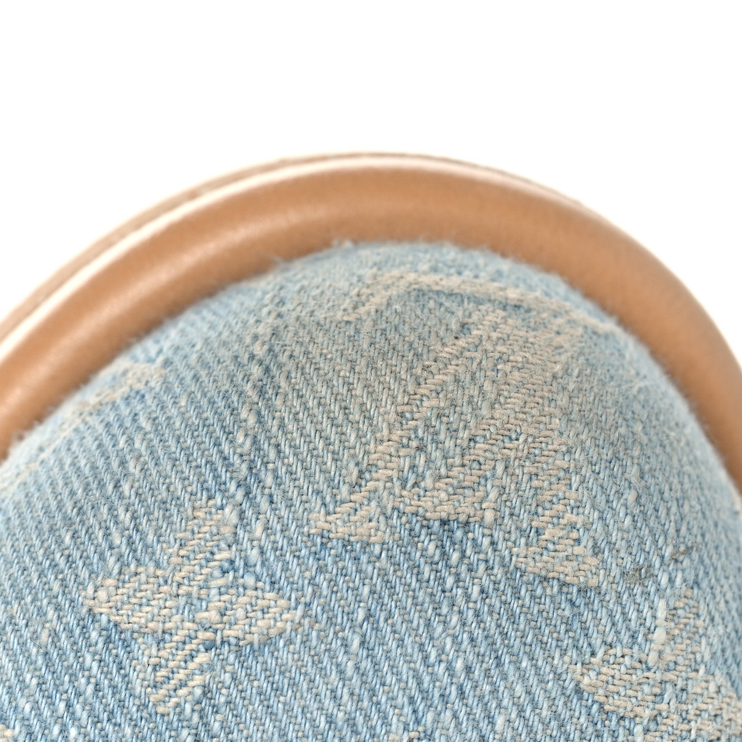 Monogram Washed Denim Aspen Platform Clog Mules 36 Blue