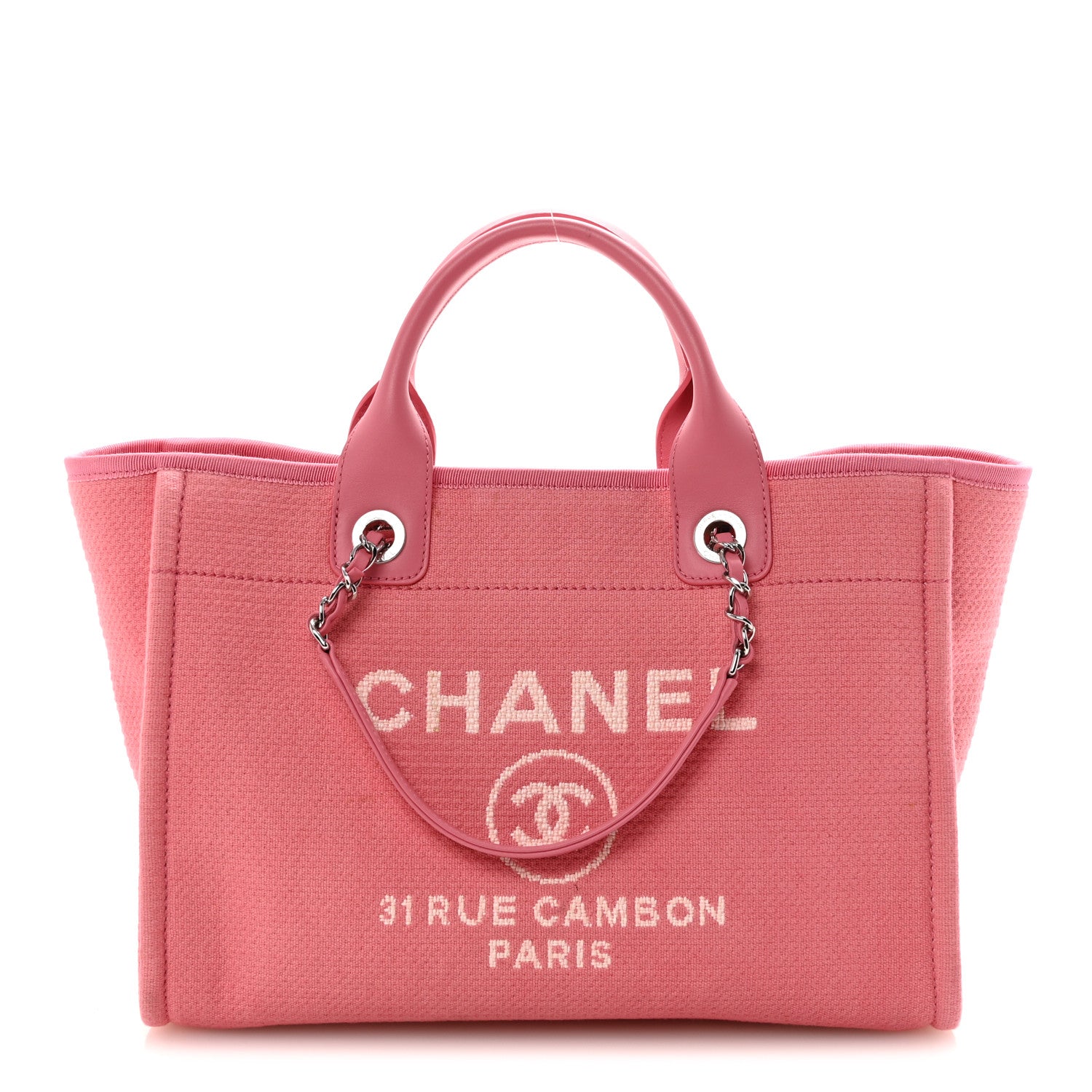 Mixed Fibers Small Deauville Tote Pink
