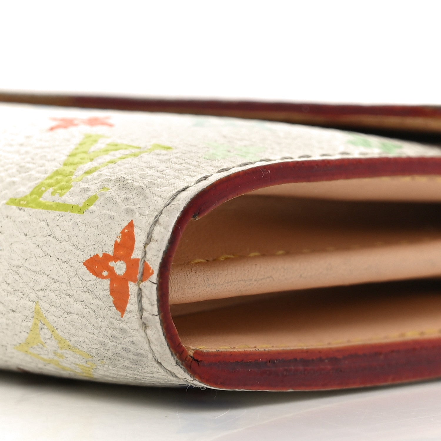 Monogram Multicolor Sarah Wallet White