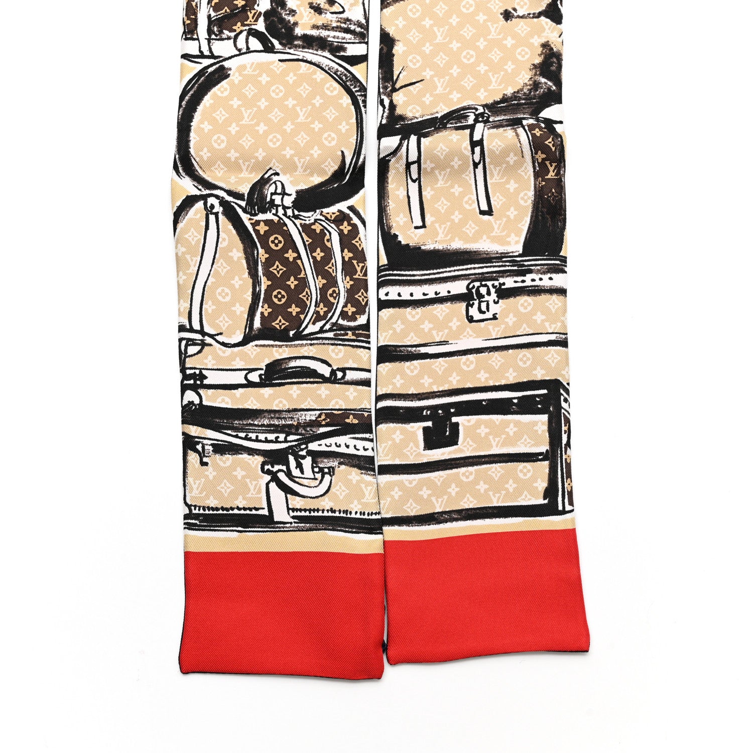 Silk Monogram Trunks Bandeau Brown