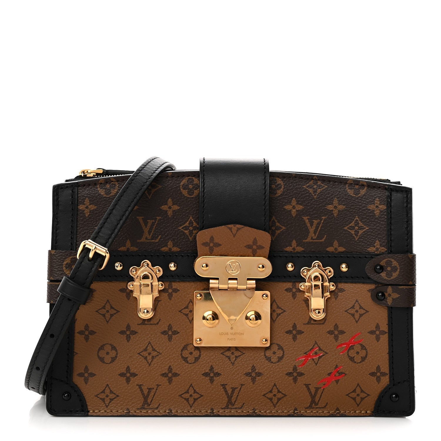 Reverse Monogram Trunk Clutch
