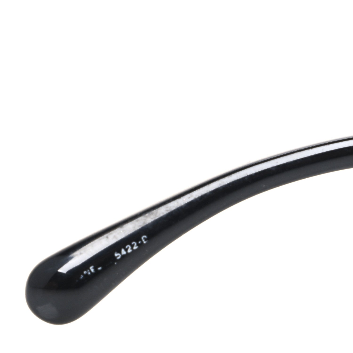 Acetate Strass Square Sunglasses 5422-B Black White