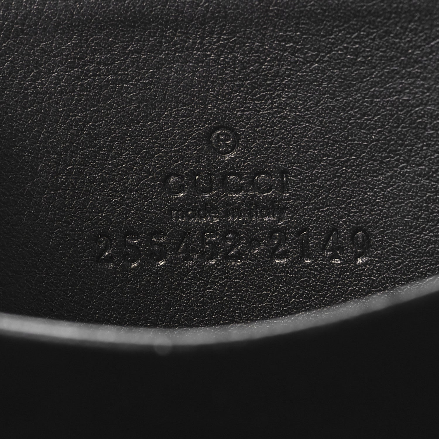 Guccissima Zip Around Card Case Black