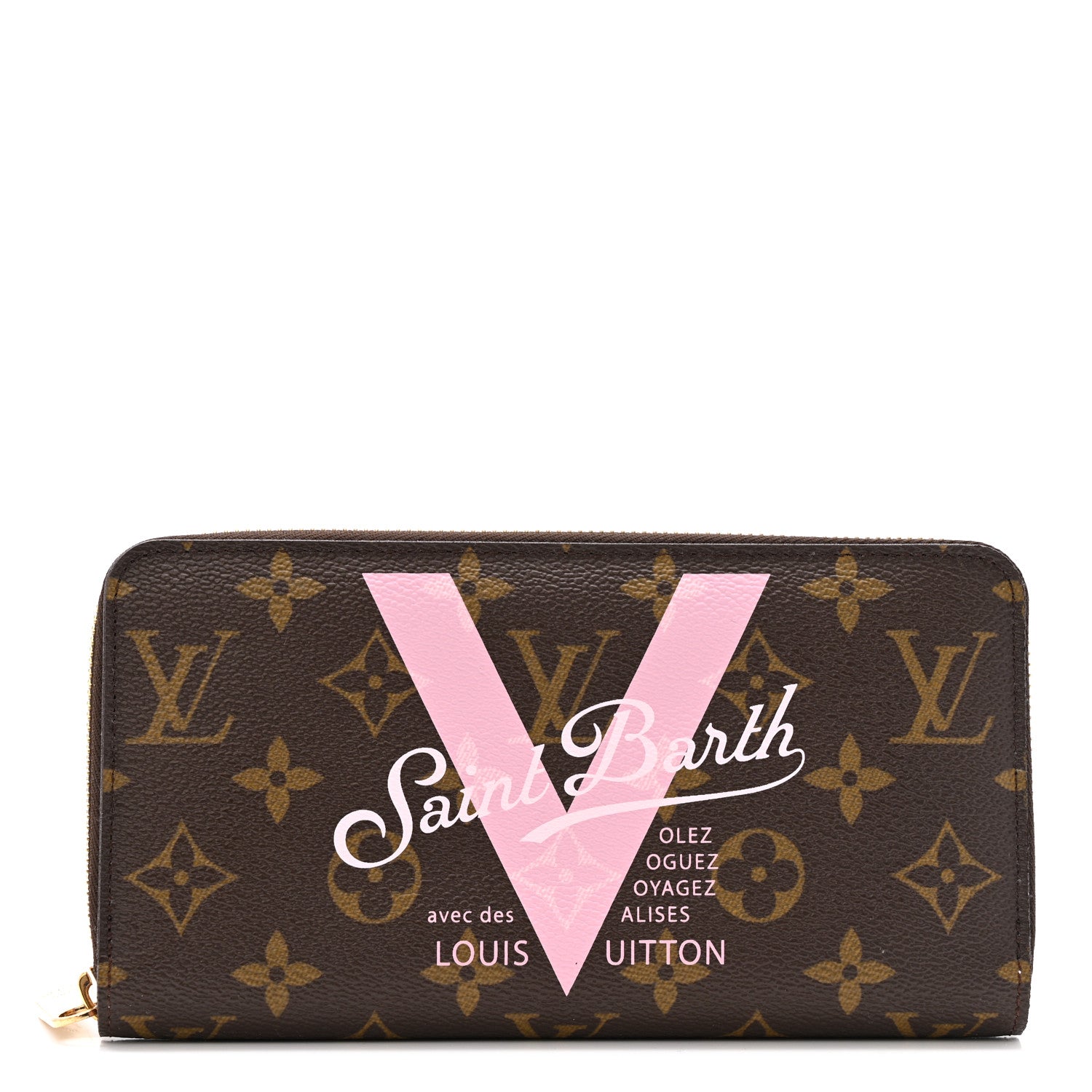 Monogram Saint Barth V Zippy Wallet Rose Ballerine