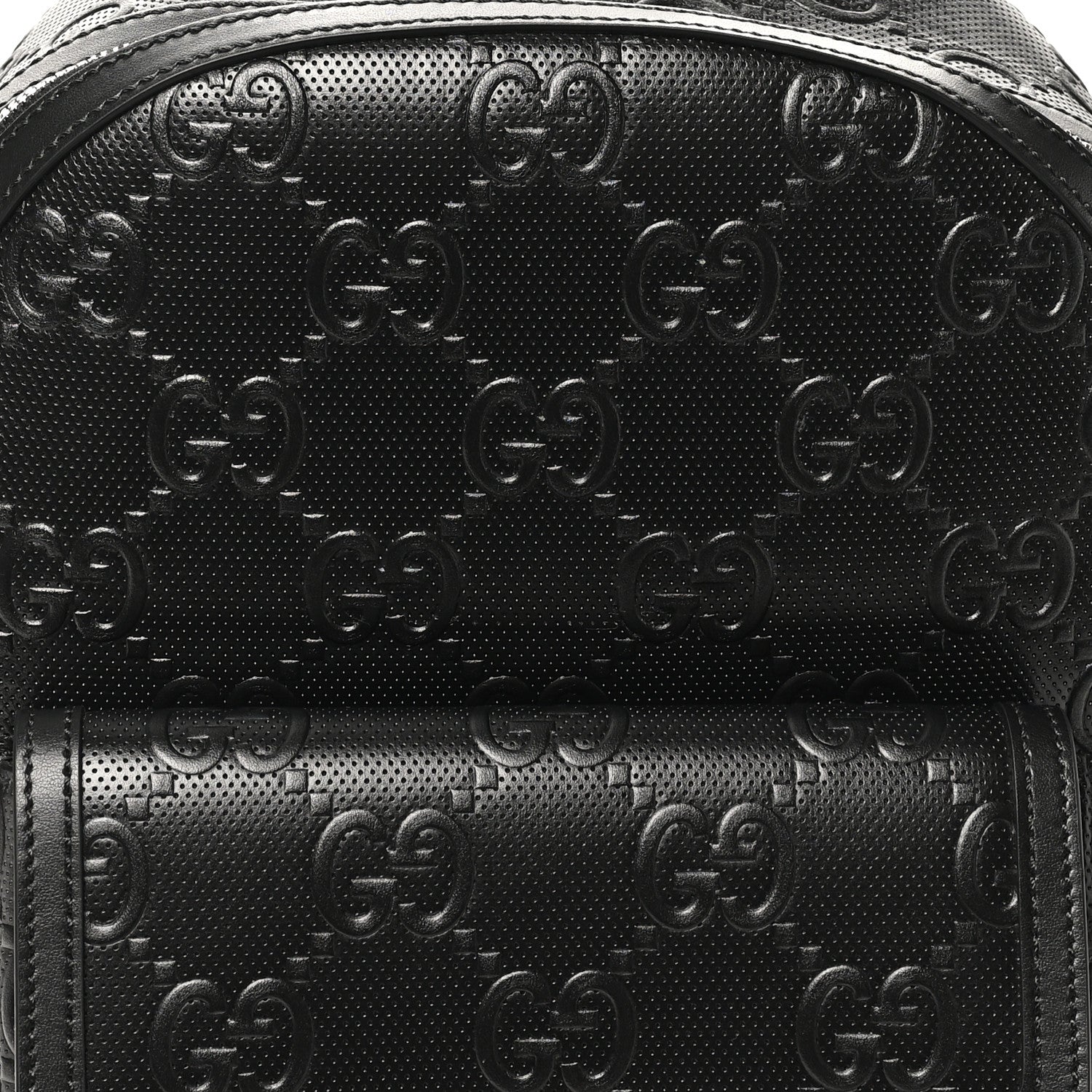 Calfskin GG Tennis Embossed Backpack Black