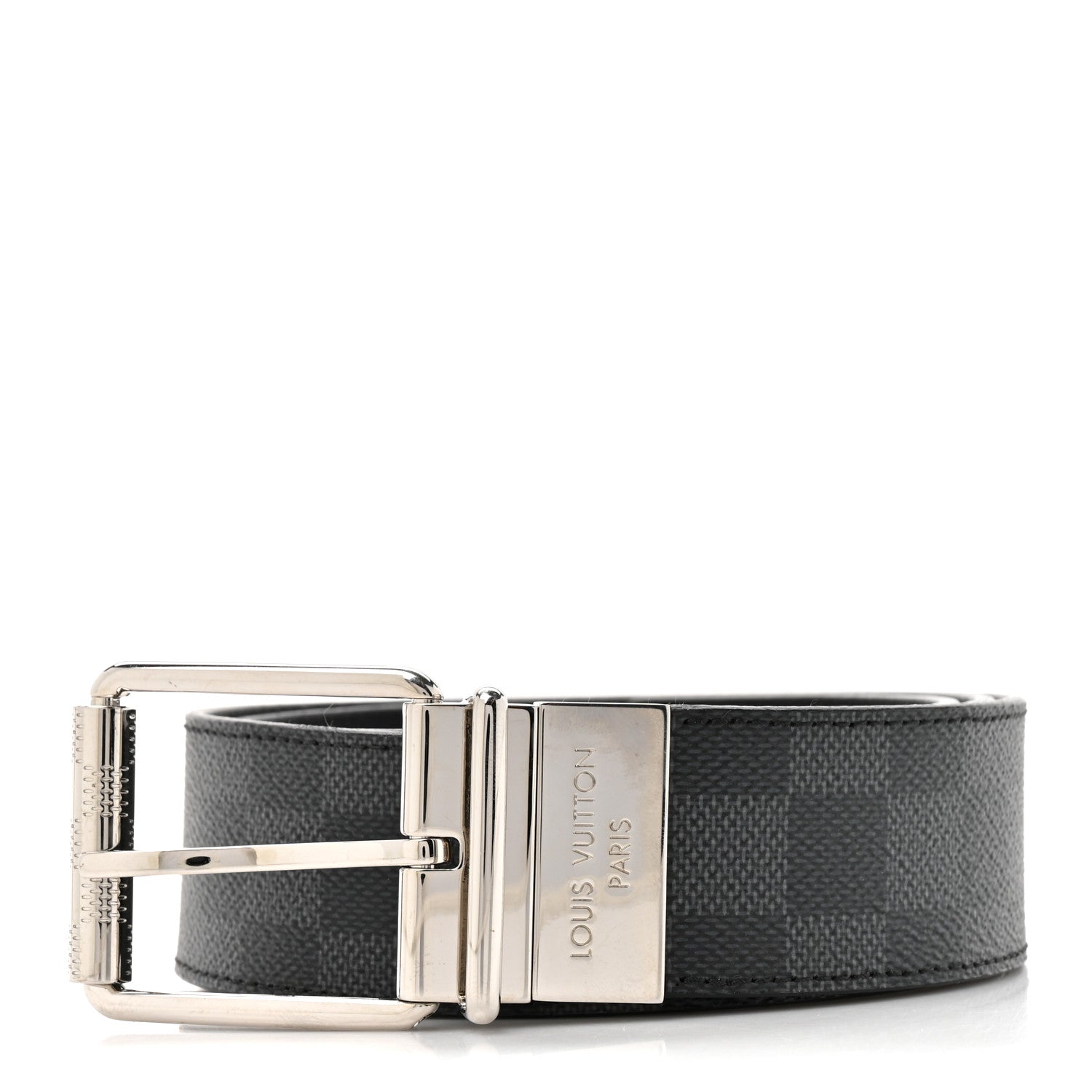 Damier Graphite Calfskin Belt 85 34 Black