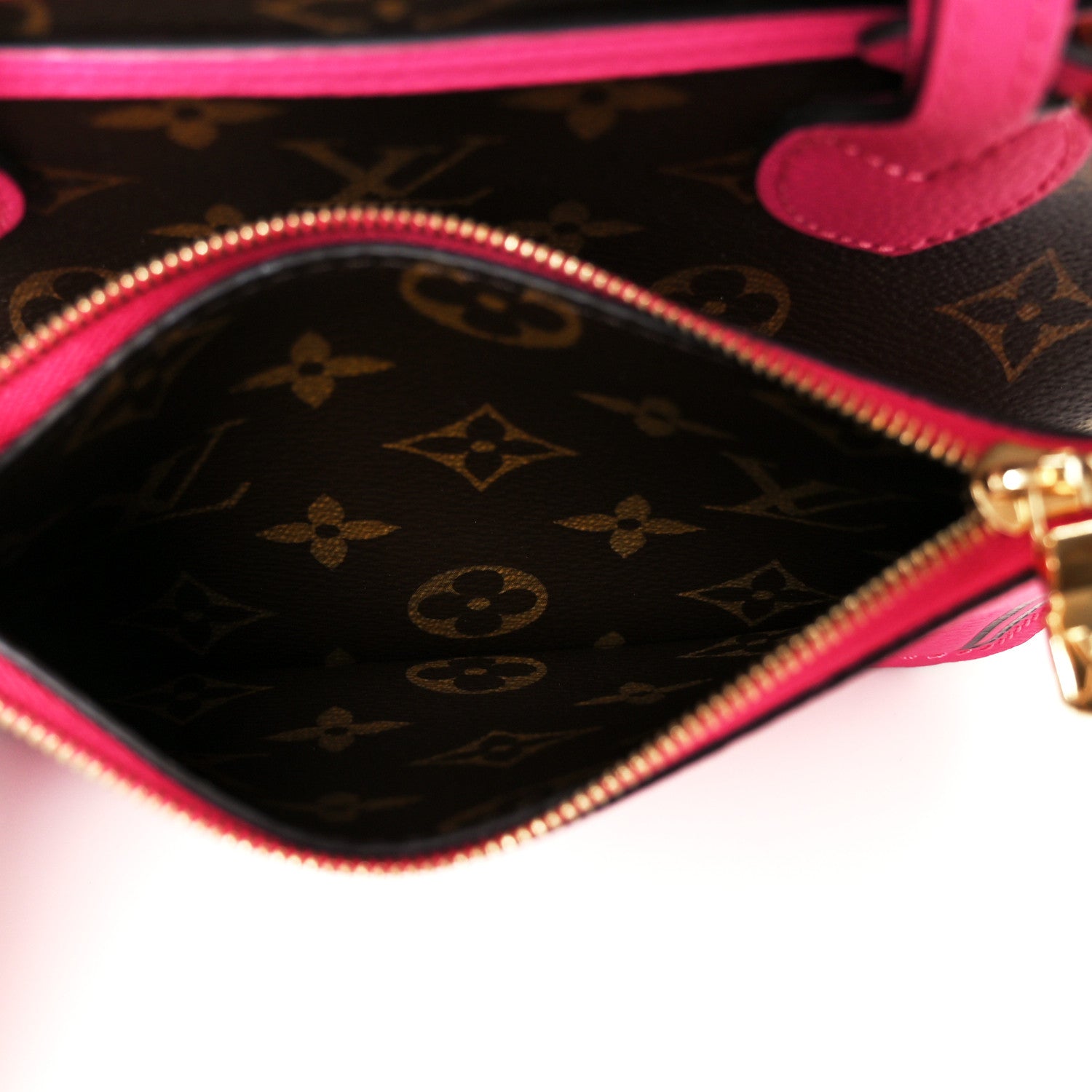 Monogram Neverfull Inside Out Bandouliere BB Rose Pondichery
