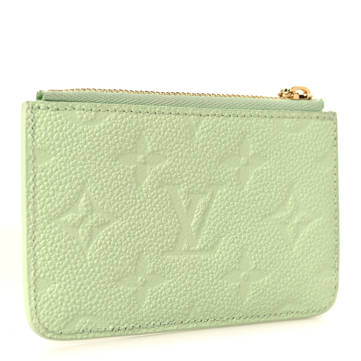LV X TM Monogram Romy Card Holder Green Tea