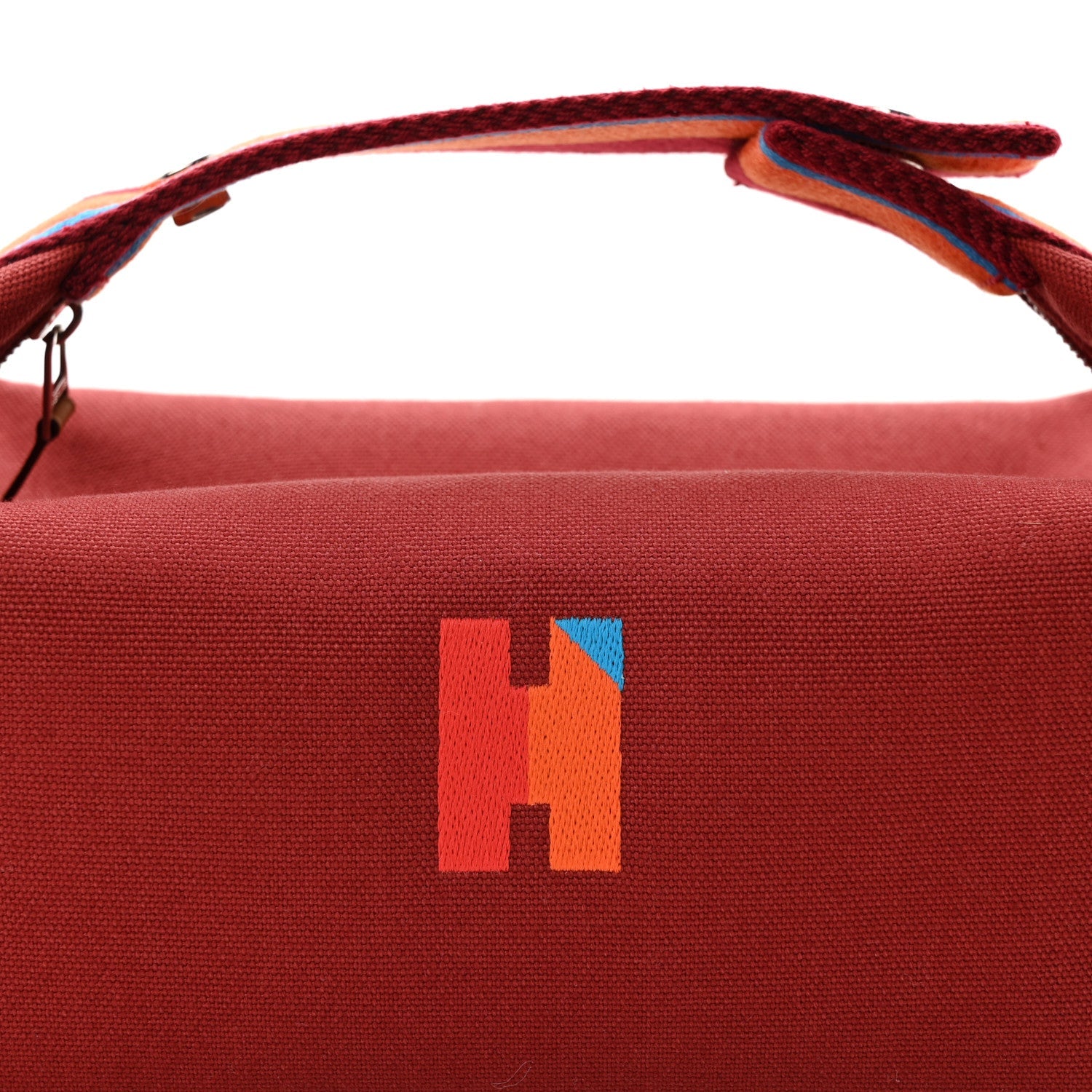 Cotton Canvas H Pavillon Small Bride-A-Brac Pouch Rouge H