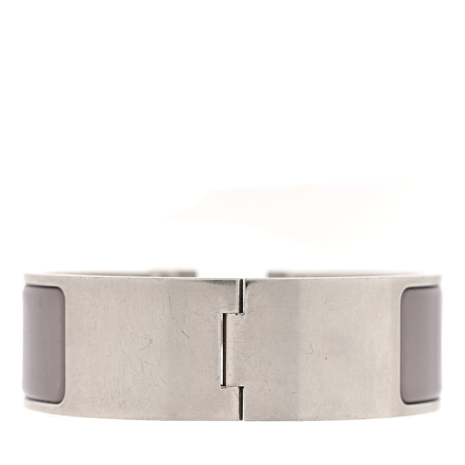 Enamel Wide Clic Clac H Bracelet PM Marron Glace