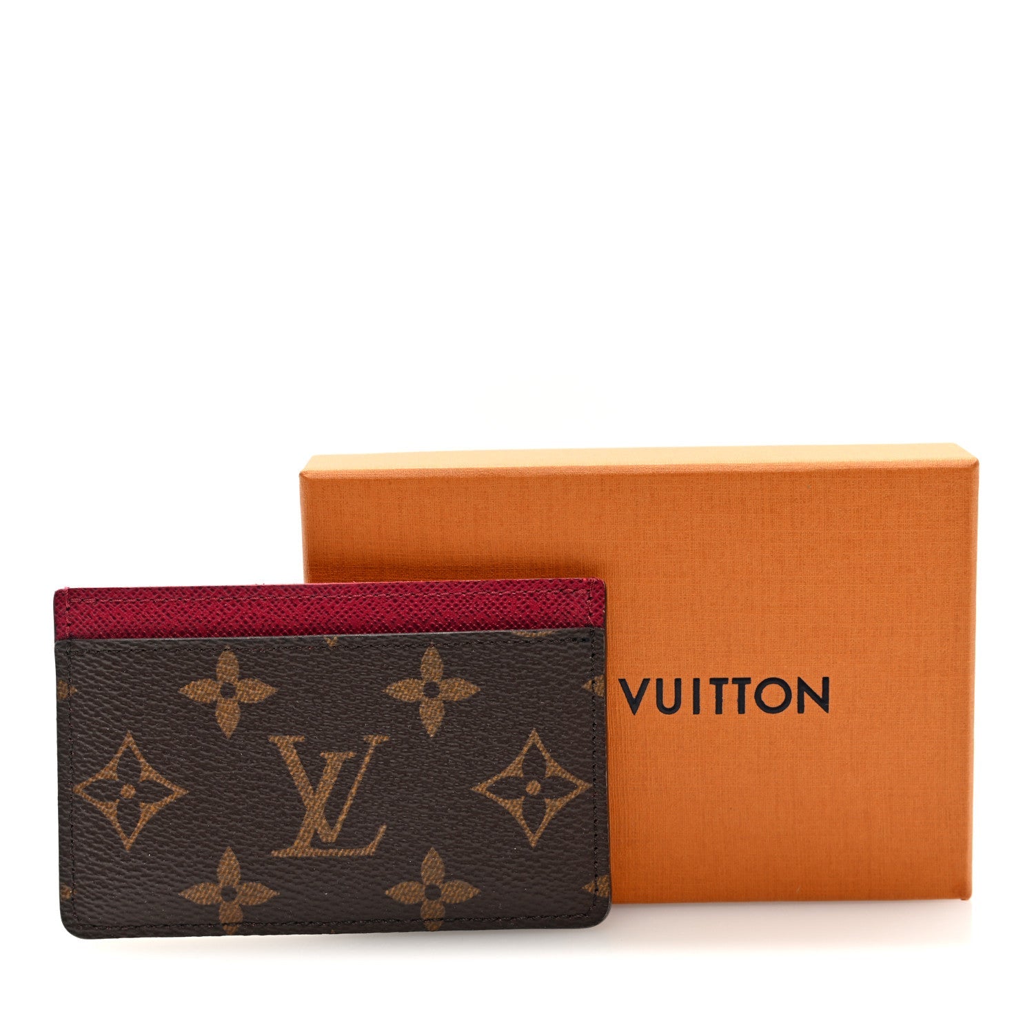 Monogram Card Holder Fuchsia