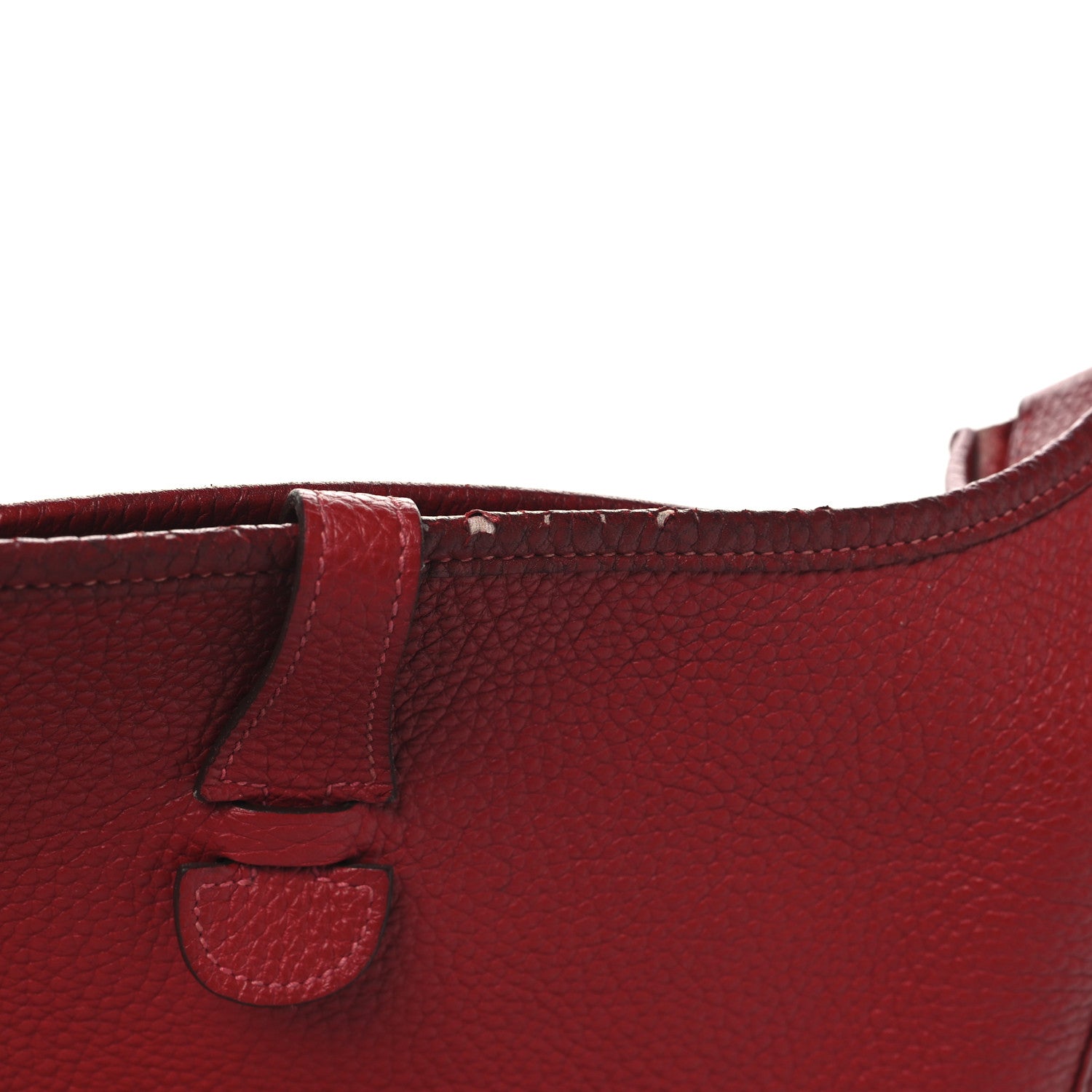 Taurillon Clemence Evelyne III PM Rouge Casaque Bleu Saphir