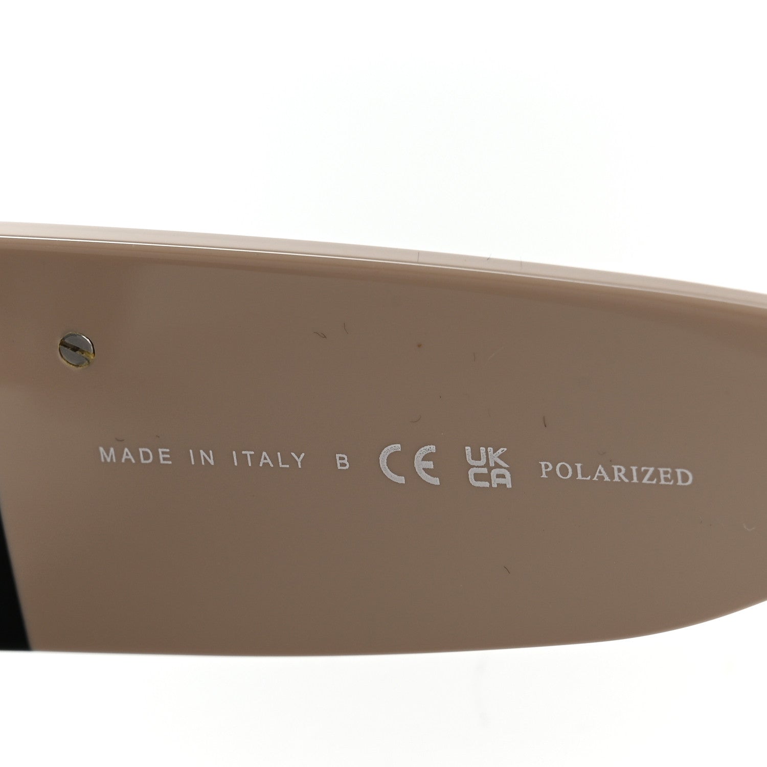 Acetate Oval Sunglasses 5524-A Black Beige