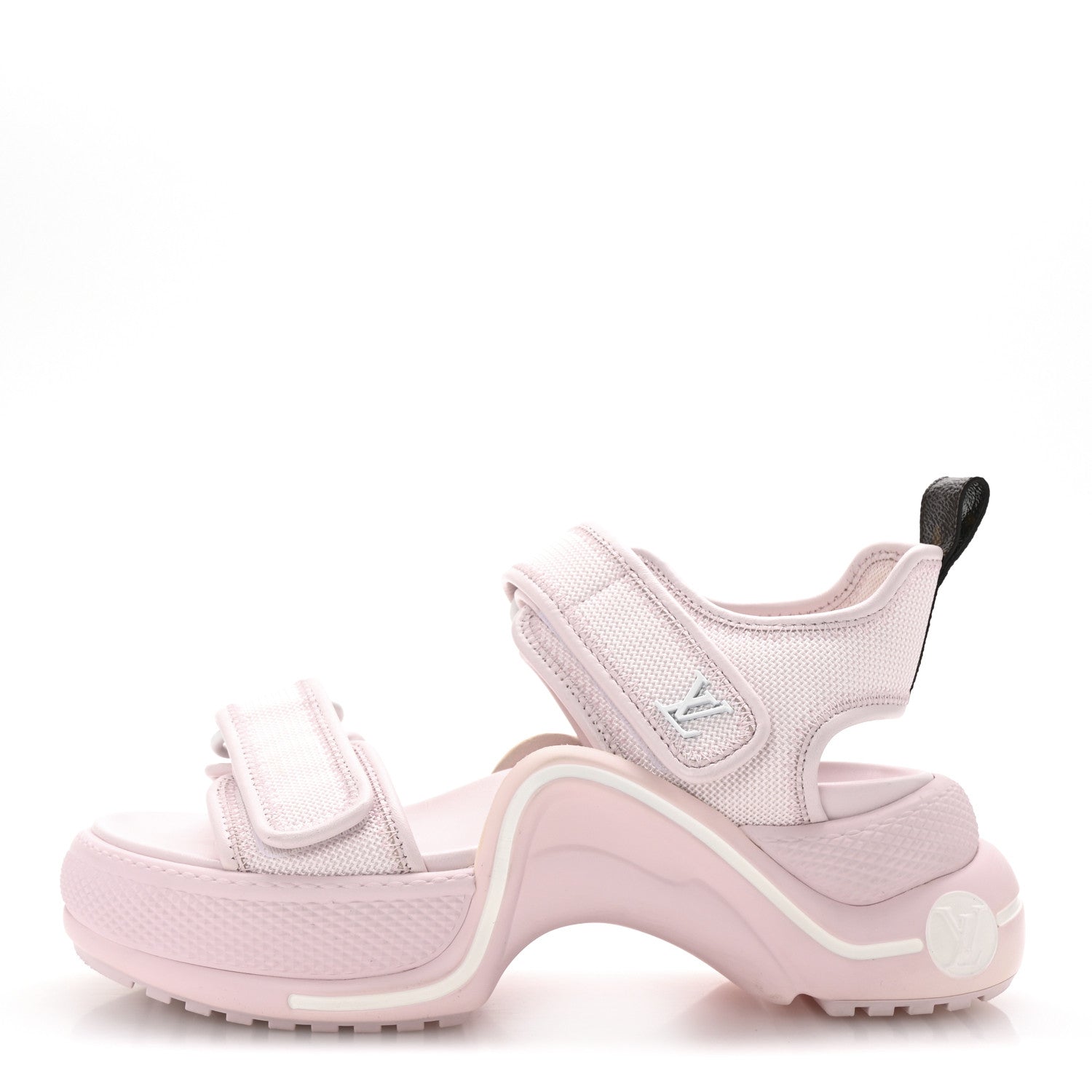 Calfskin Canvas LV Archlight Sandal 36 Pink