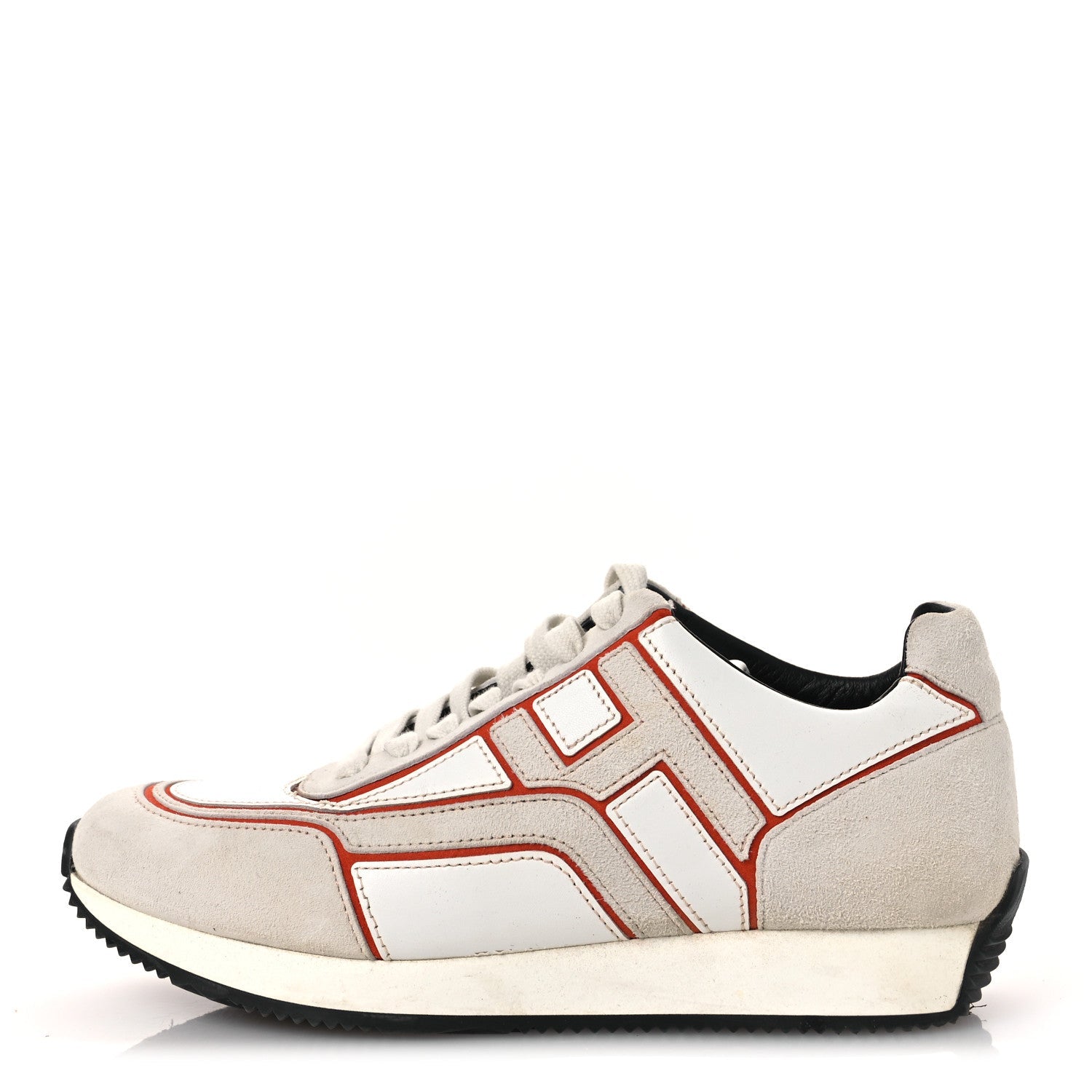 Calfskin Suede Goatskin Womens Chris Sneakers 36 White Multicolor