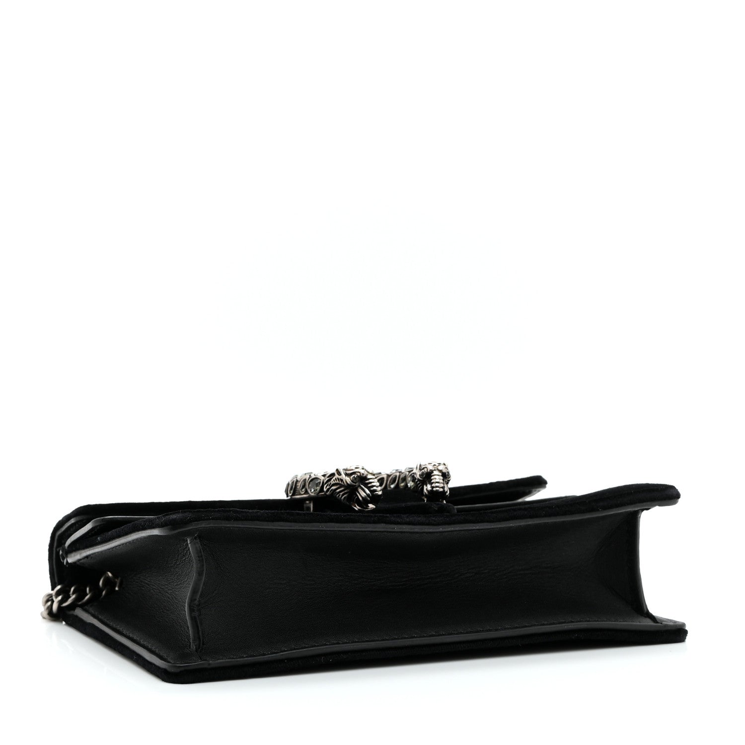 Suede Super Mini Dionysus Shoulder Bag Black
