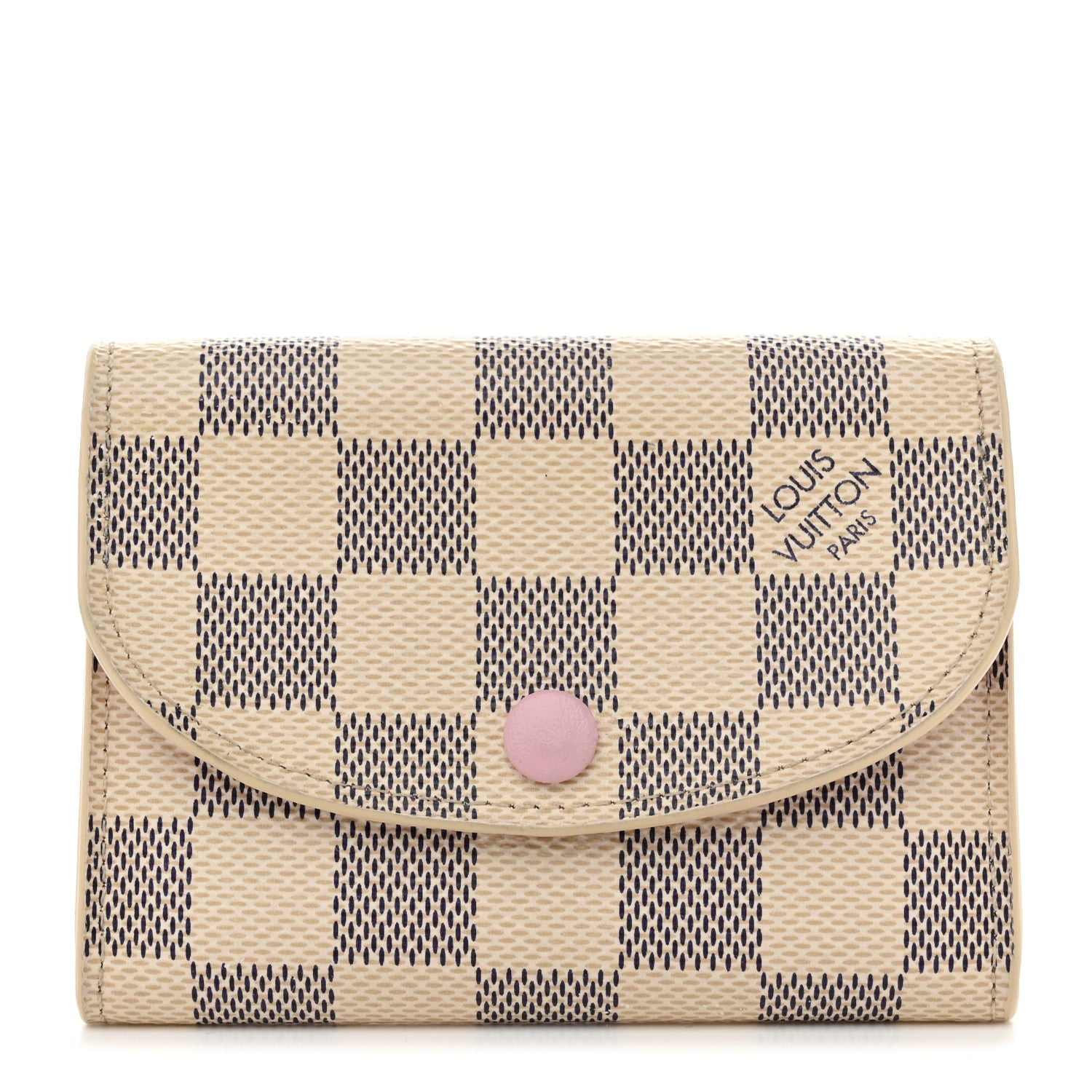 Damier Azur Rosalie Coin Purse Rose Ballerine