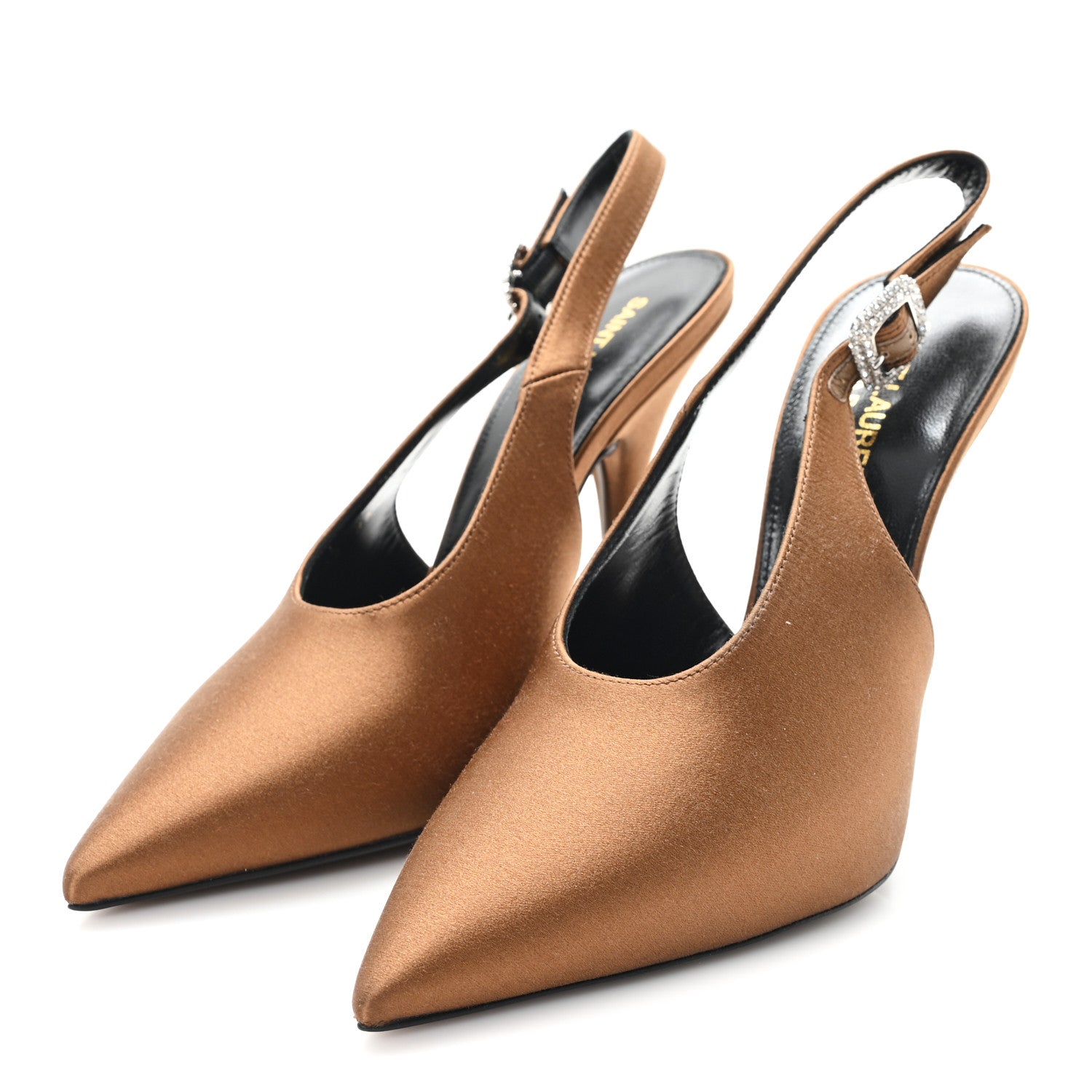 Silk Satin Yasmeen 115 Slingback Pumps 36.5 Alpen Mou