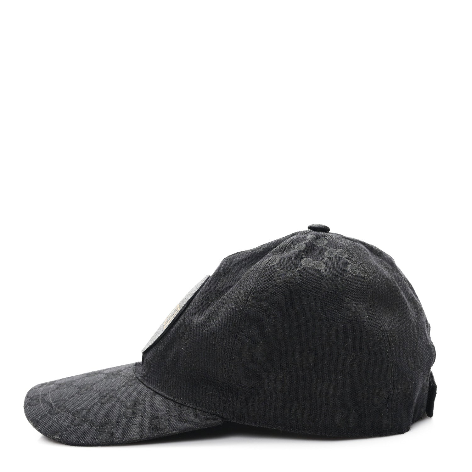 Monogram Textured Dollar Calfskin Zeno Baseball Hat XL Black