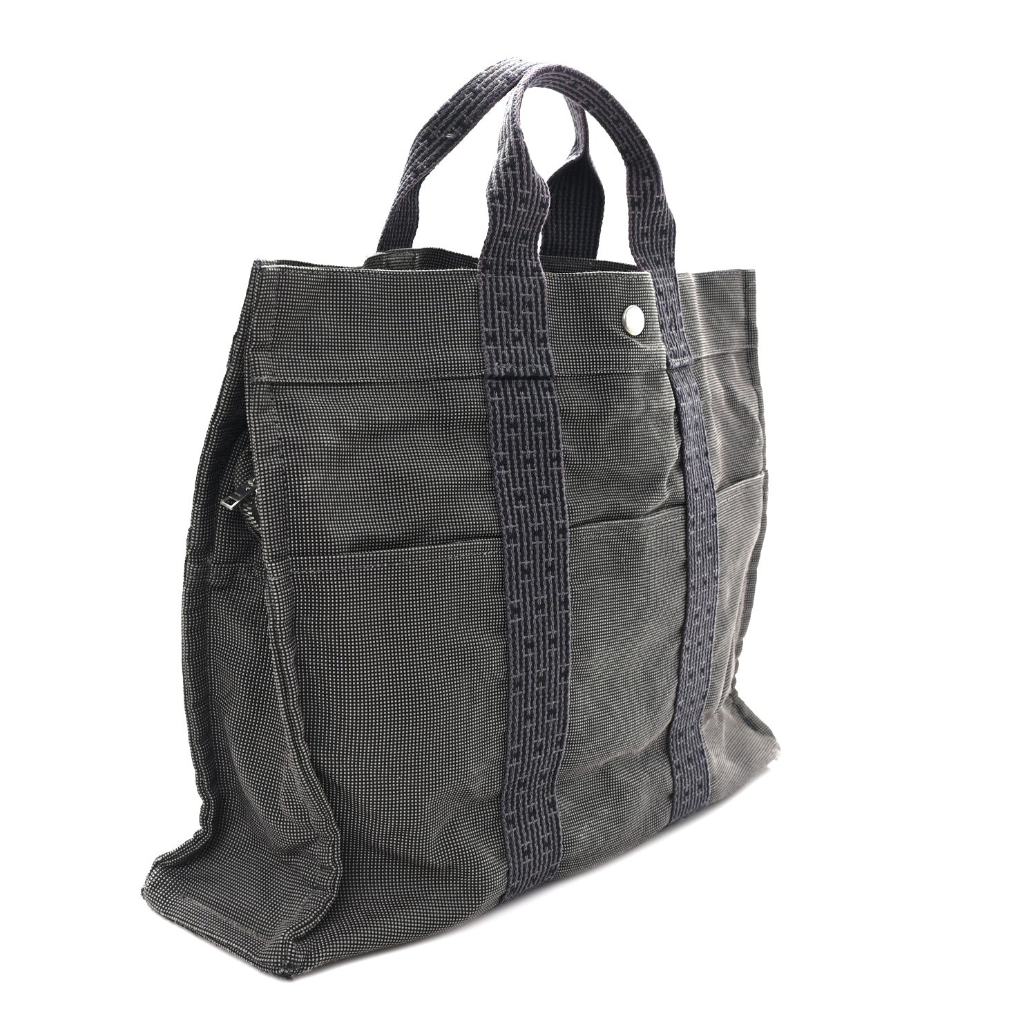 Canvas Herline MM Tote Grey