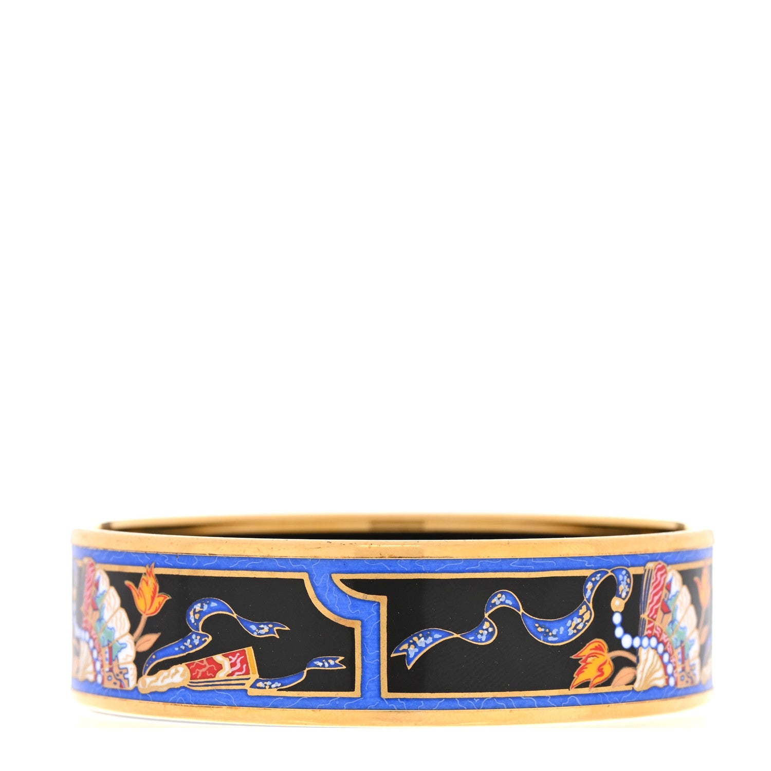 Enamel Printed Medium Folding Fan Bracelet 70