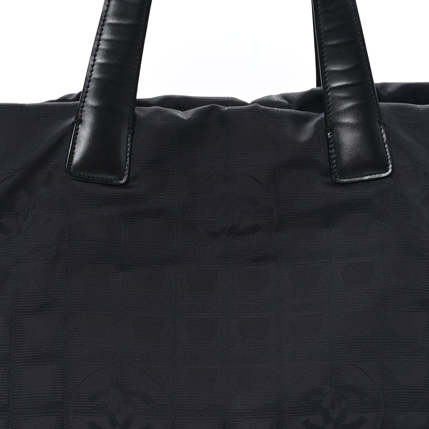 Nylon Medium Travel Tote Black