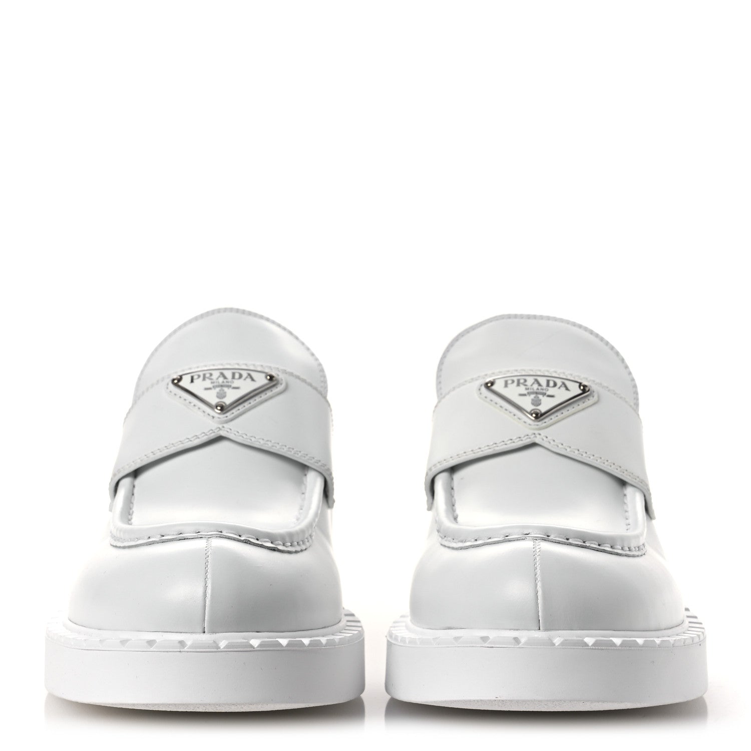 Spazzolato Triangle 50mm Loafers 41 White