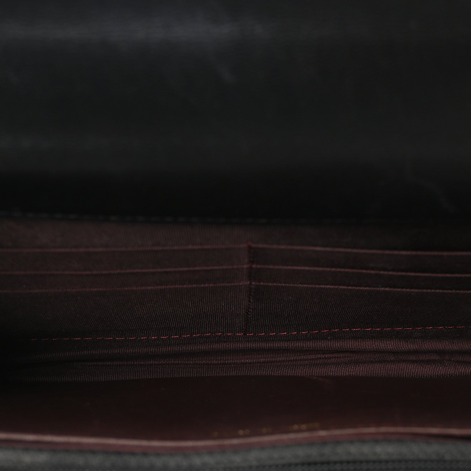Lambskin Quilted Trendy CC Wallet On Chain WOC Black