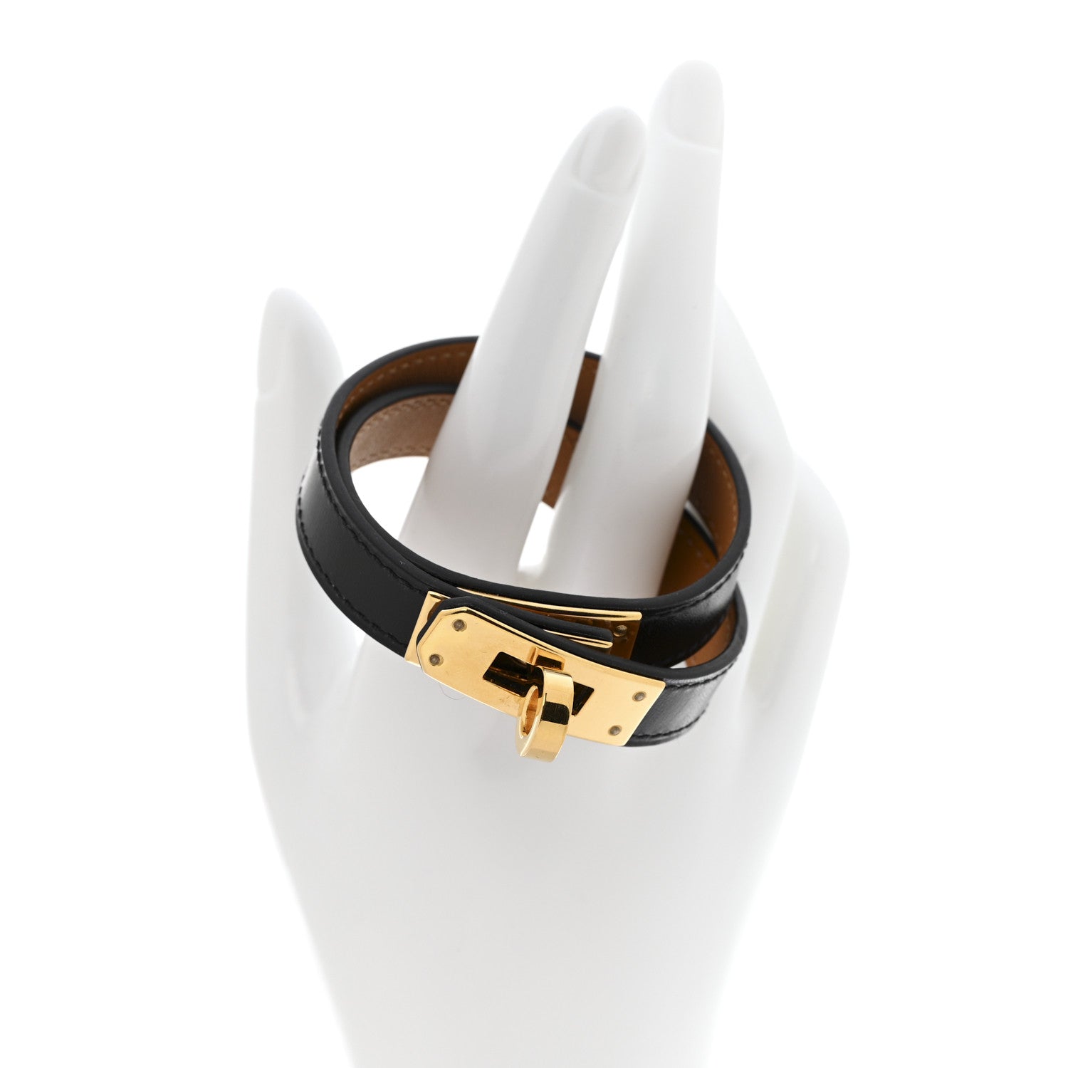 Box Kelly Double Tour Bracelet M Black