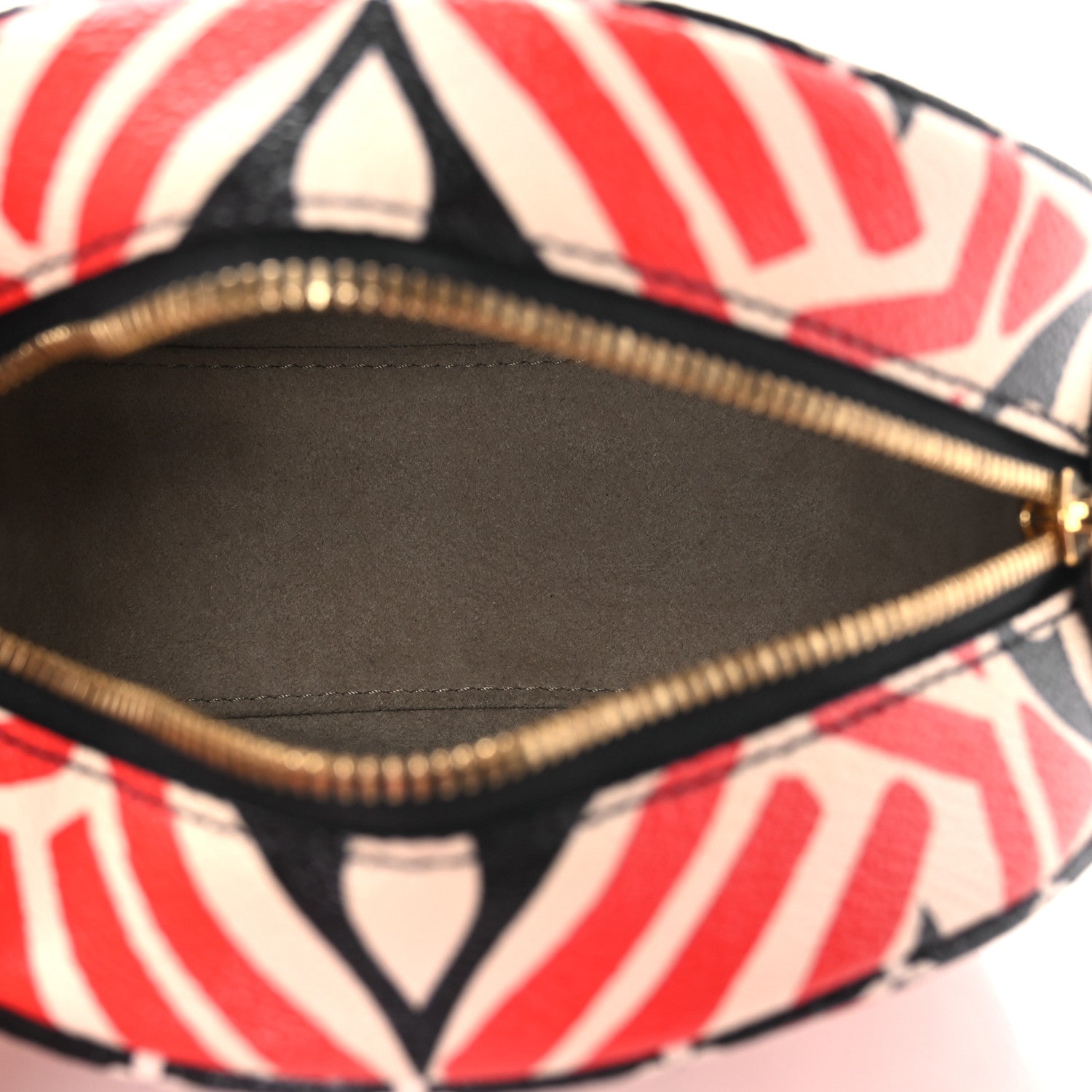 Monogram Giant Crafty Boite Chapeau Souple PM Creme Rouge Black