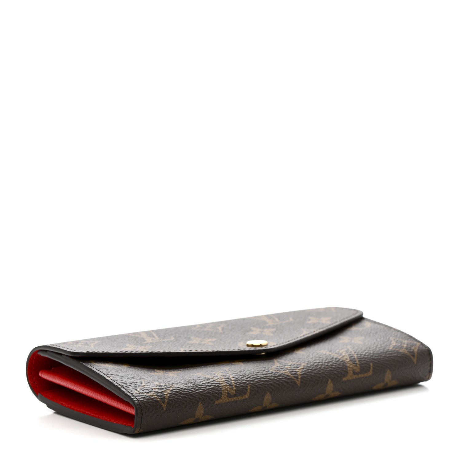 Monogram Sarah Wallet NM Coquelicot