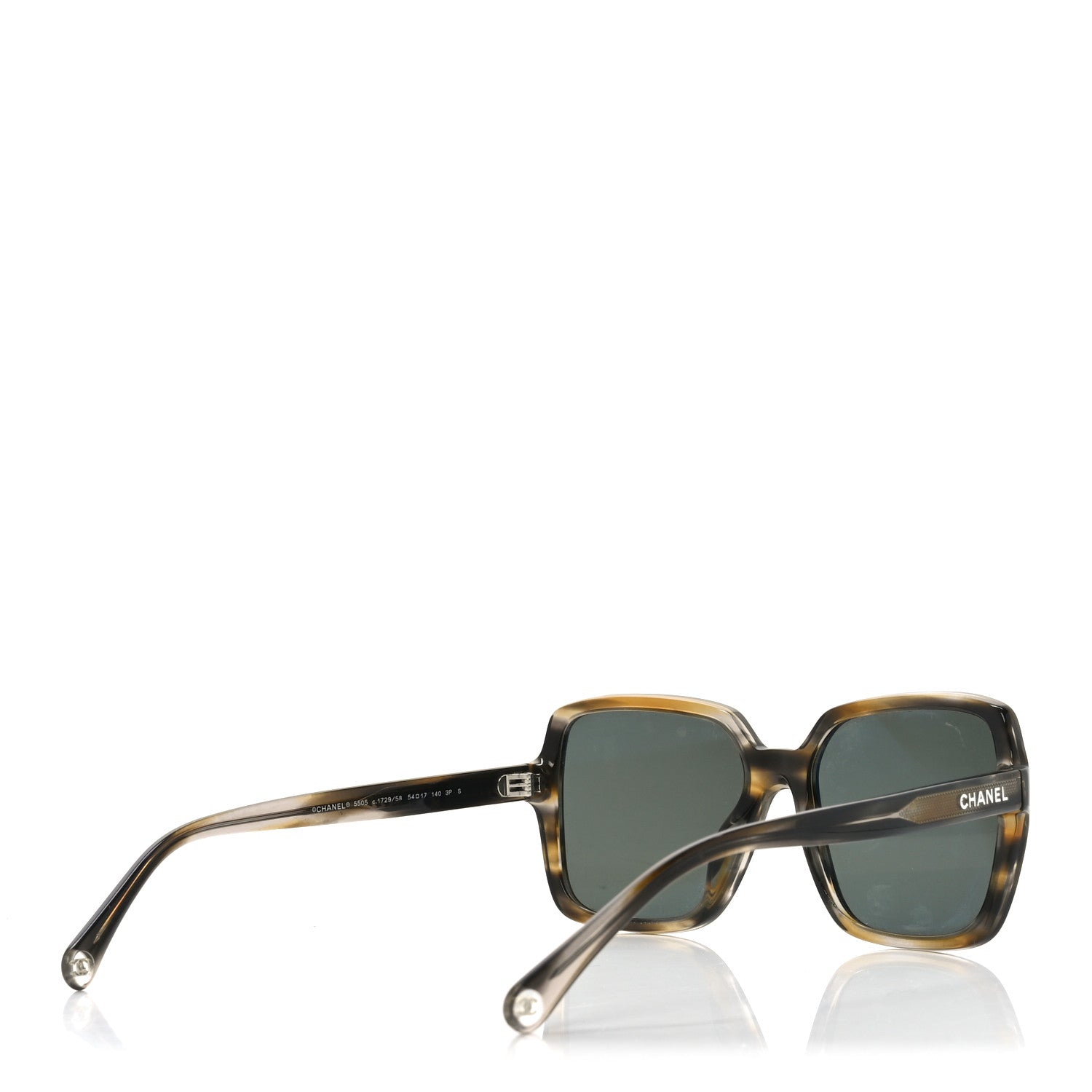 Acetate Square Sunglasses 5505 Brown
