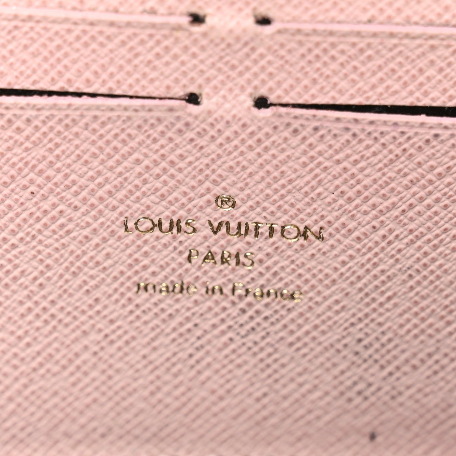Monogram Clemence Wallet Rose Ballerine