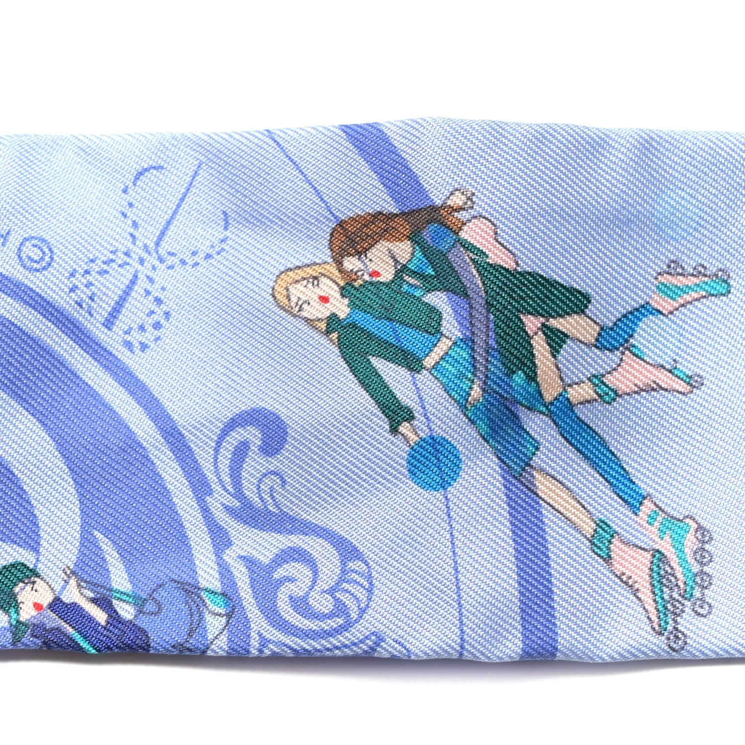 Silk Ex-Libris Les Parisiennes Twilly Ciel Turquoise Lavender