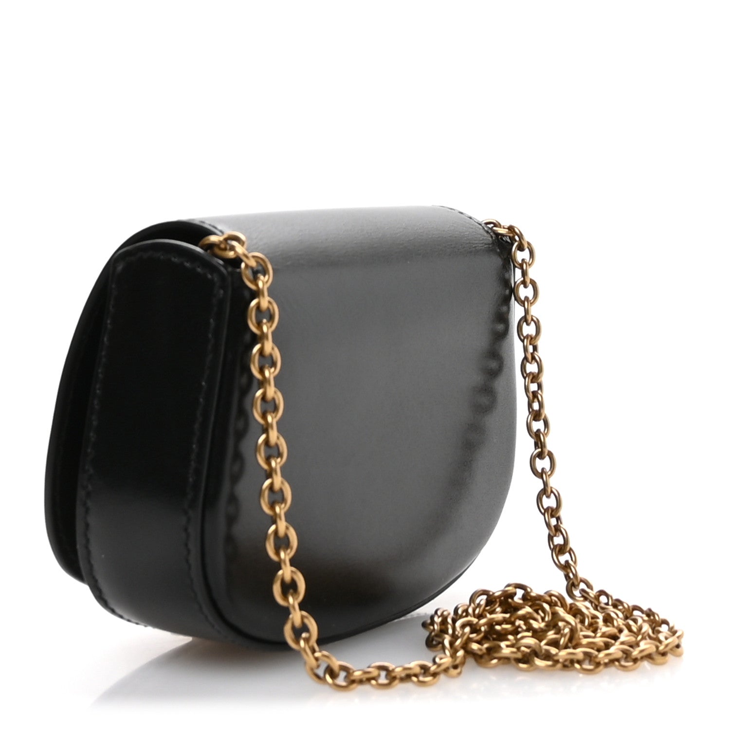 Box Calfskin Mini Purse On Chain Black