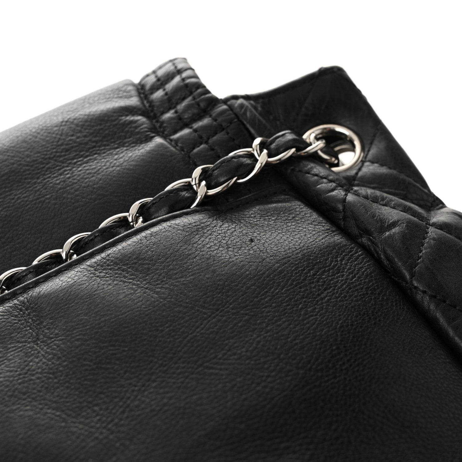 Calfskin Medium On the Bund Flap Black