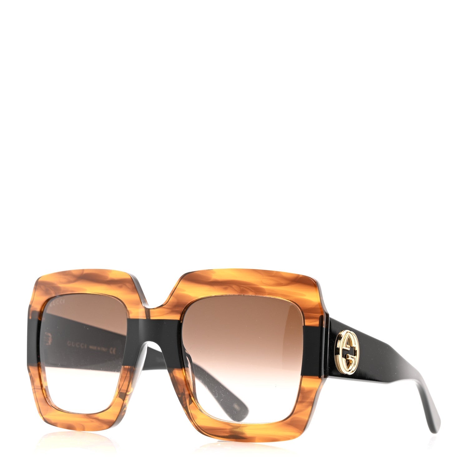 Square Frame GG0178S Sunglasses Havana