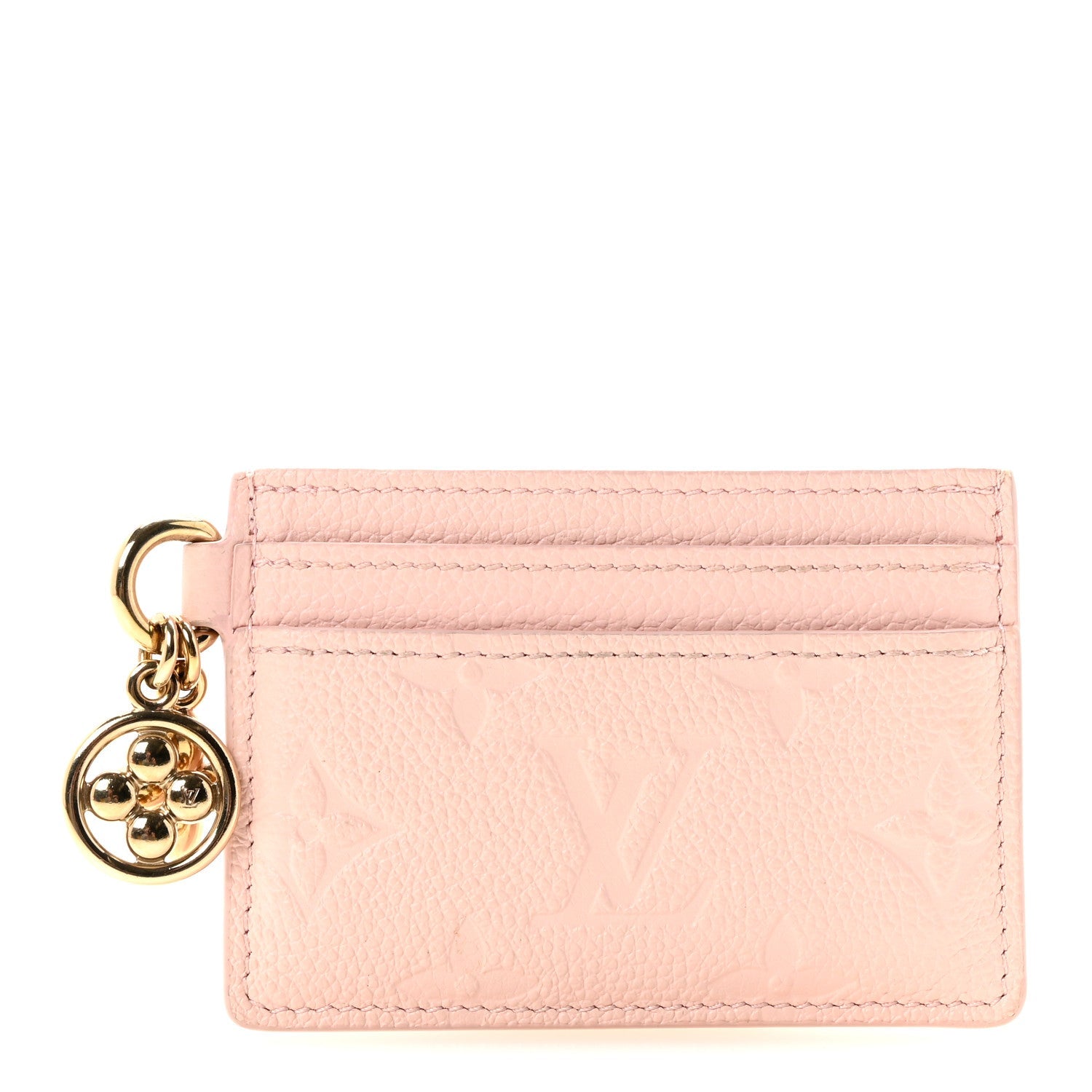 Empreinte Monogram LV Charms Card Holder Pink Opale