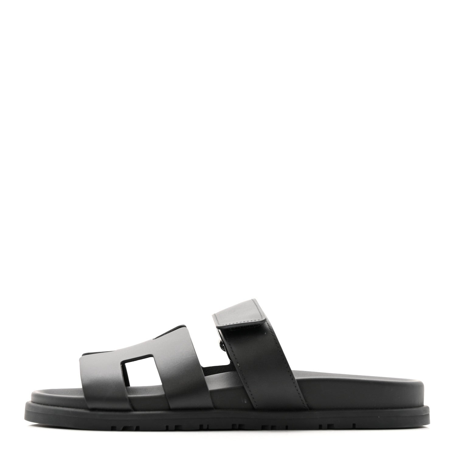 Calfskin Womens Chypre Sandals 38.5 Black