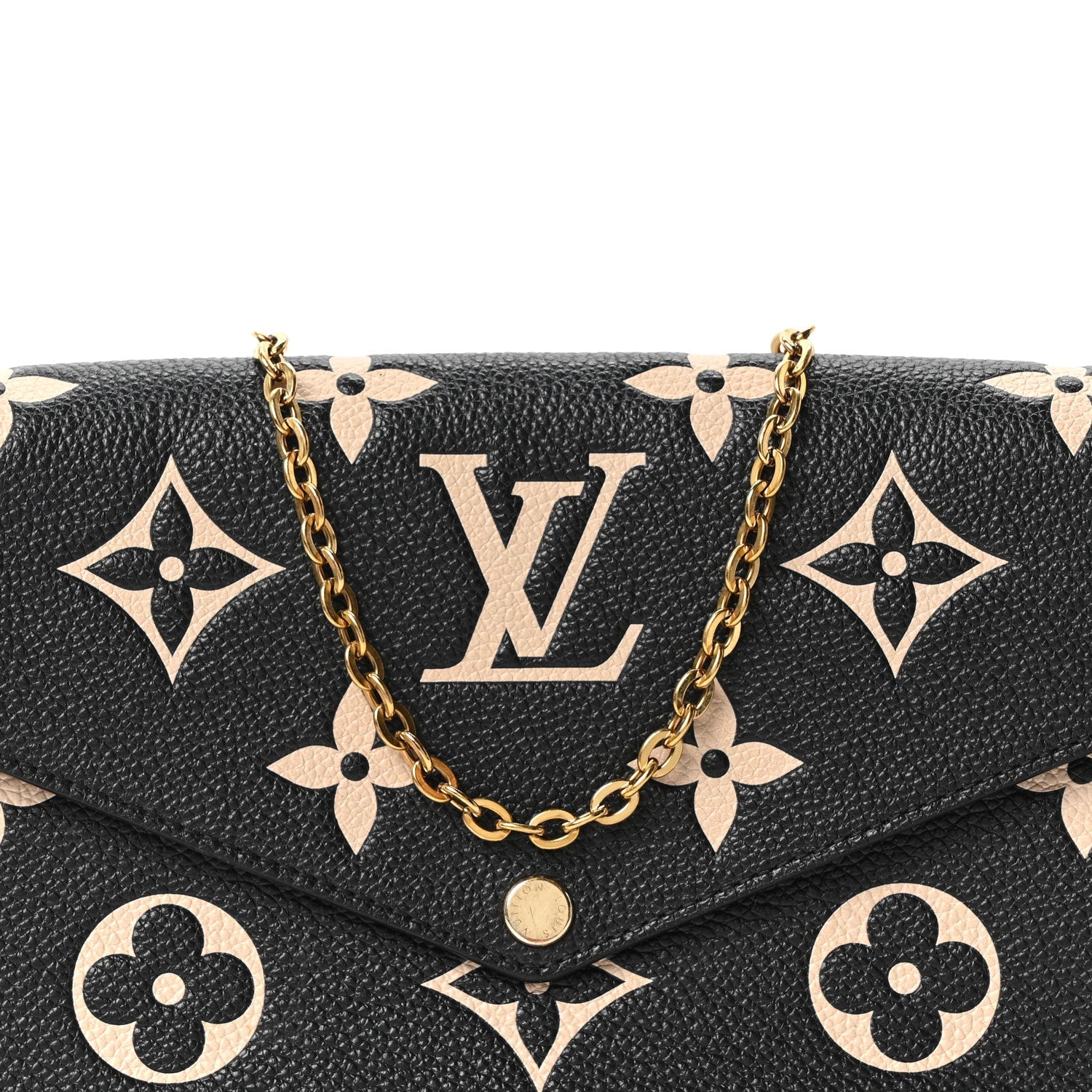 Empreinte Monogram Giant Felicie Pochette Black Beige