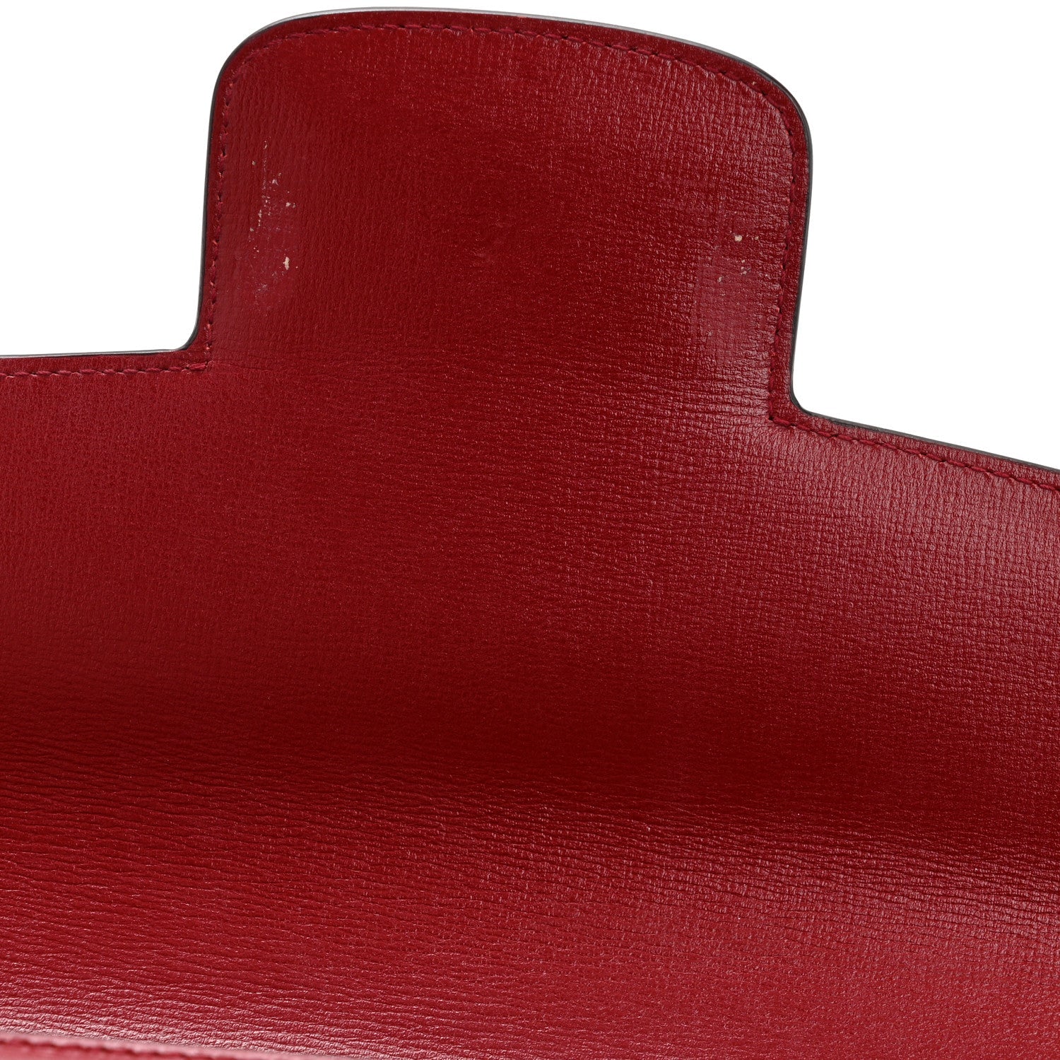 GG Supreme Monogram Azalea Calfskin Horsebit 1955 Shoulder Bag Beige Ebony New Cherry Red