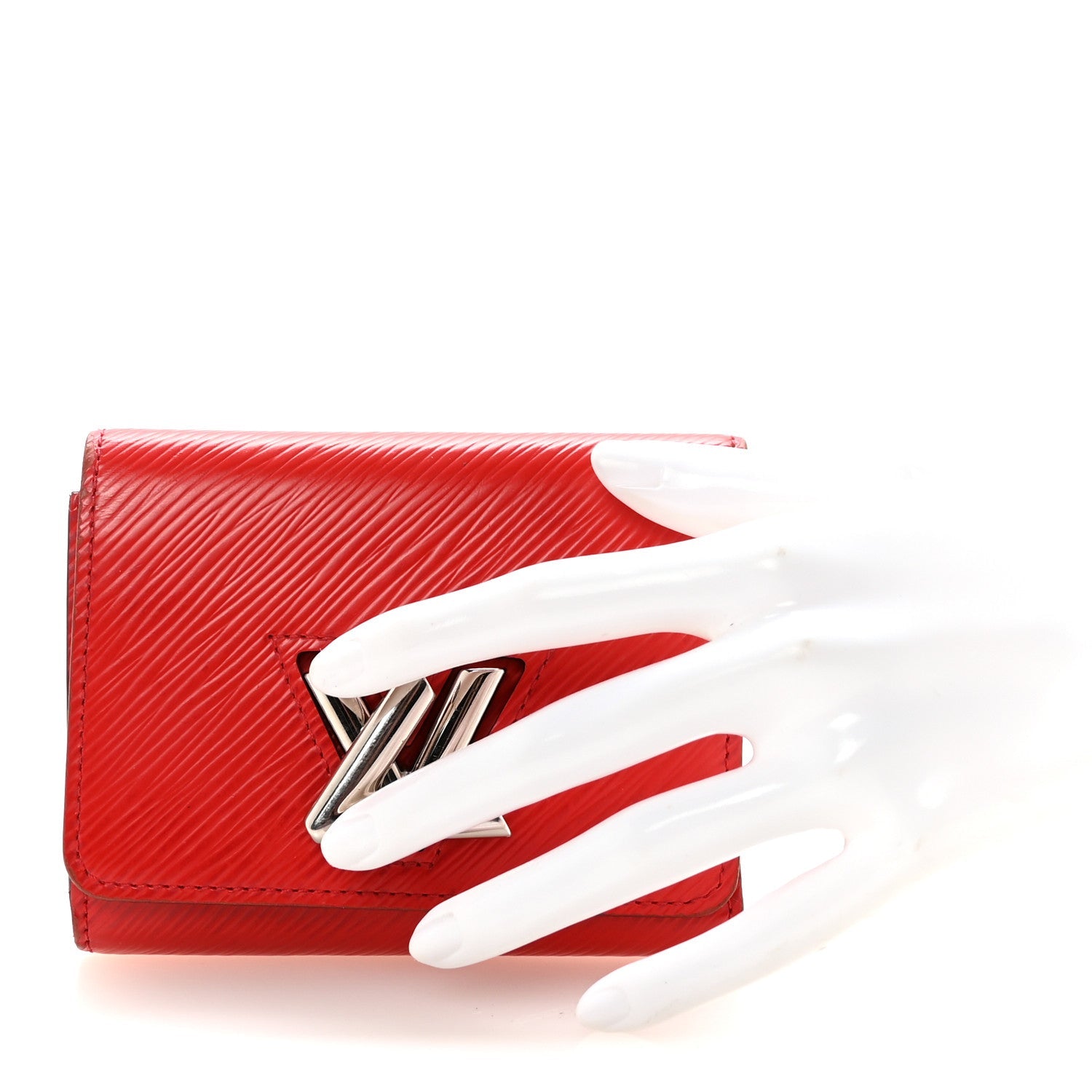 Epi Twist Compact Wallet Coquelicot