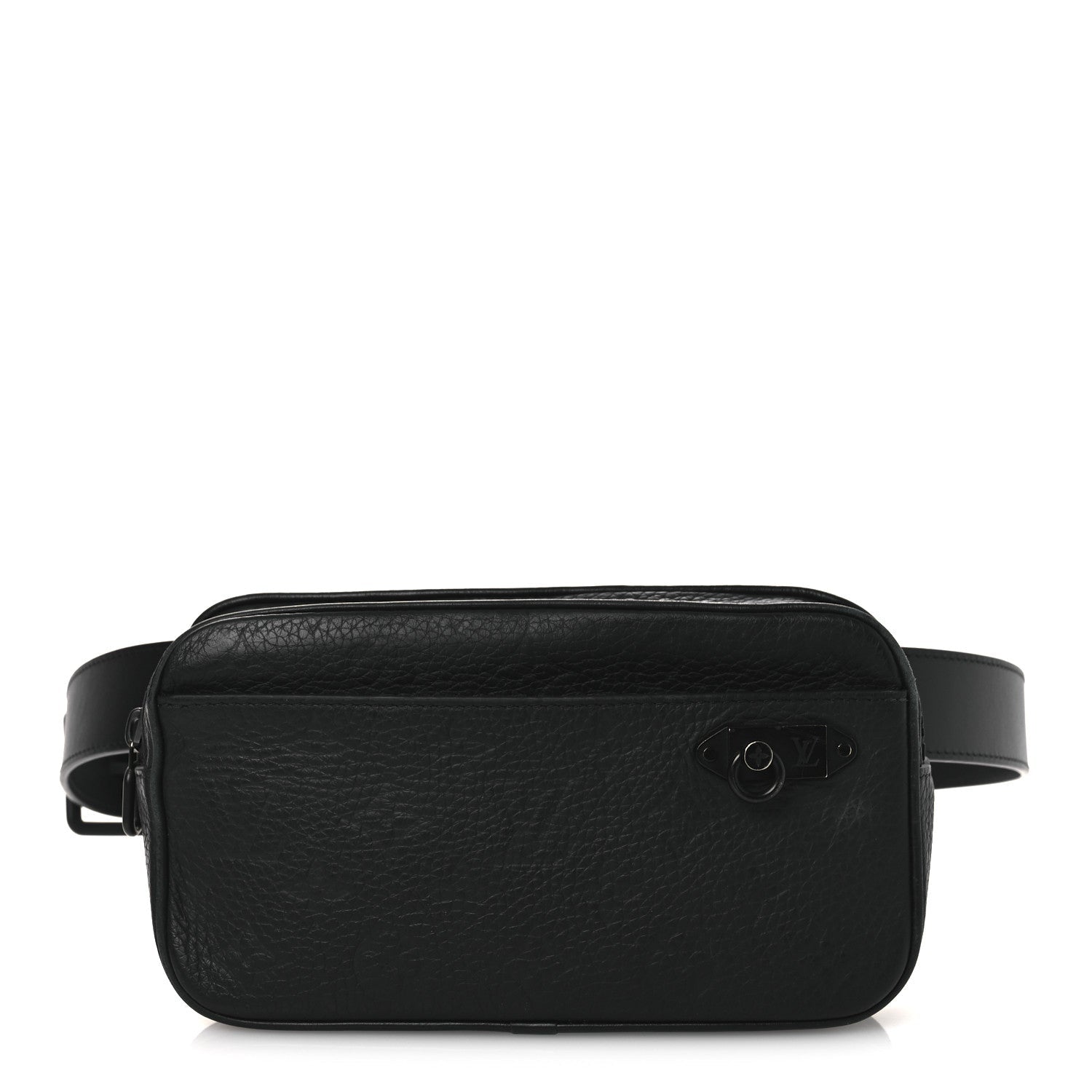 Taurillon Monogram Uniformes Solar Ray Soft Pochette Volga Belt Bag Black