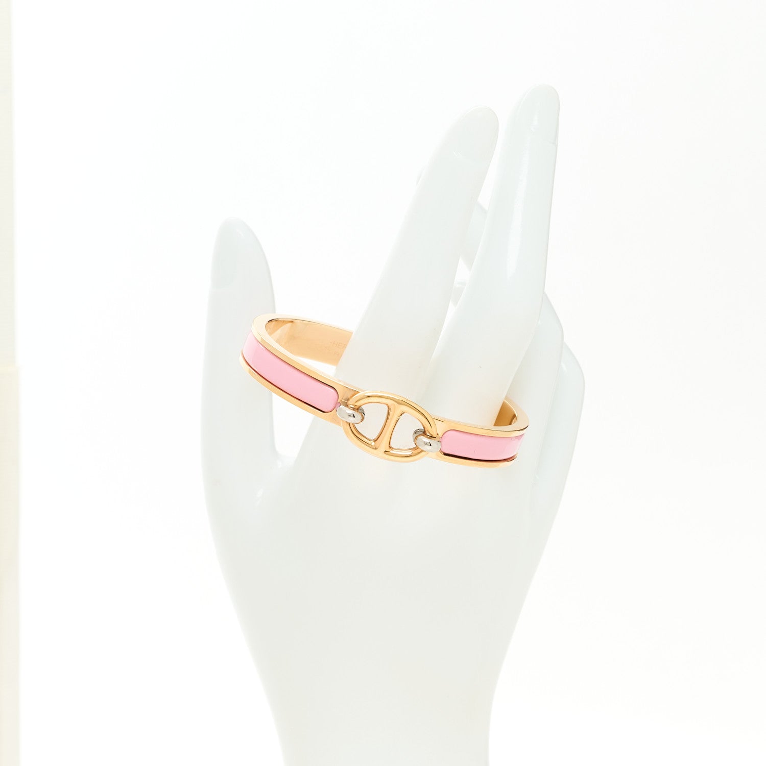 Enamel Mini Clic Chaine d'Ancre Bracelet PM Rose Candeur