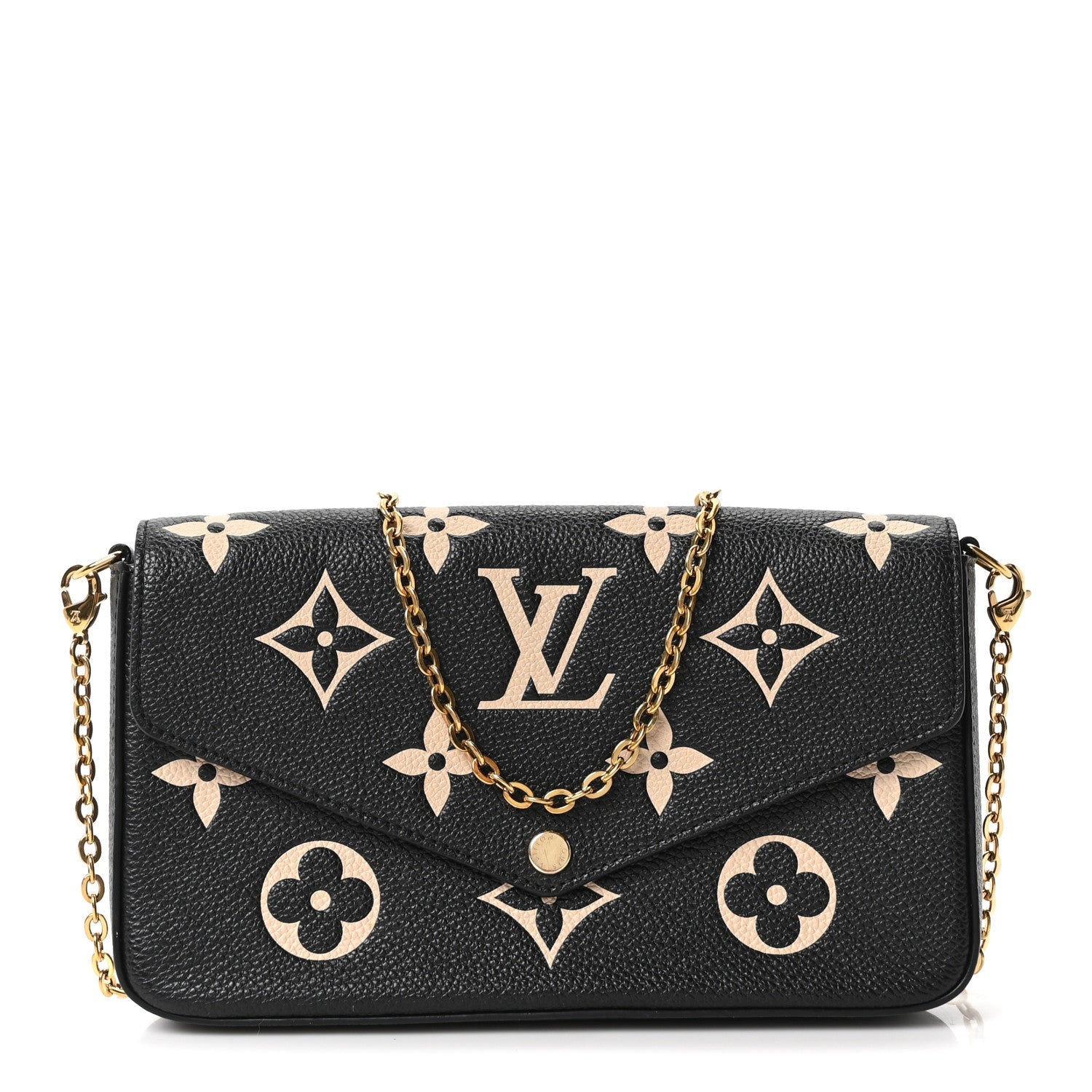 Empreinte Monogram Giant Felicie Pochette Black Beige