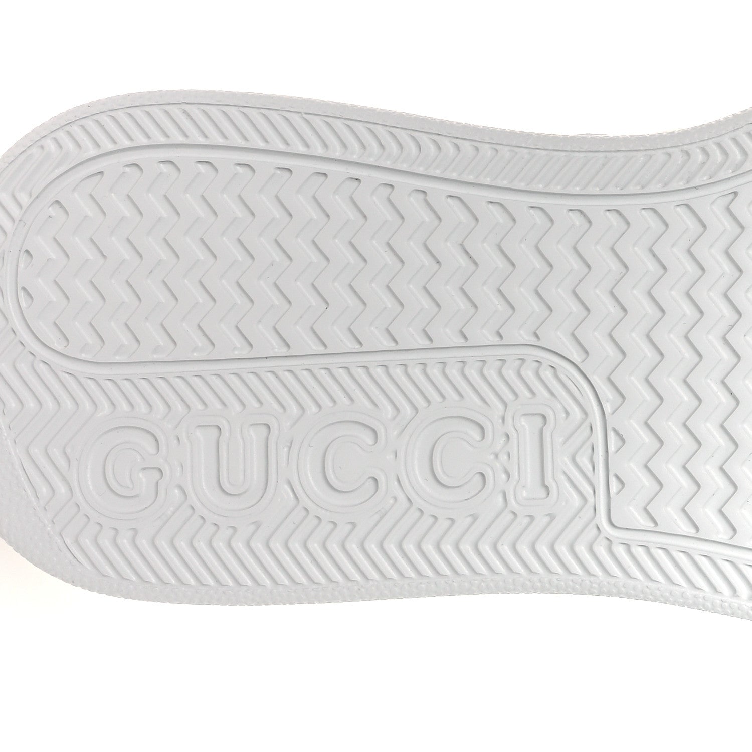Calfskin GG Tennis Embossed Perforated Womens Platform 55mm Sneakers 40.5 Great White