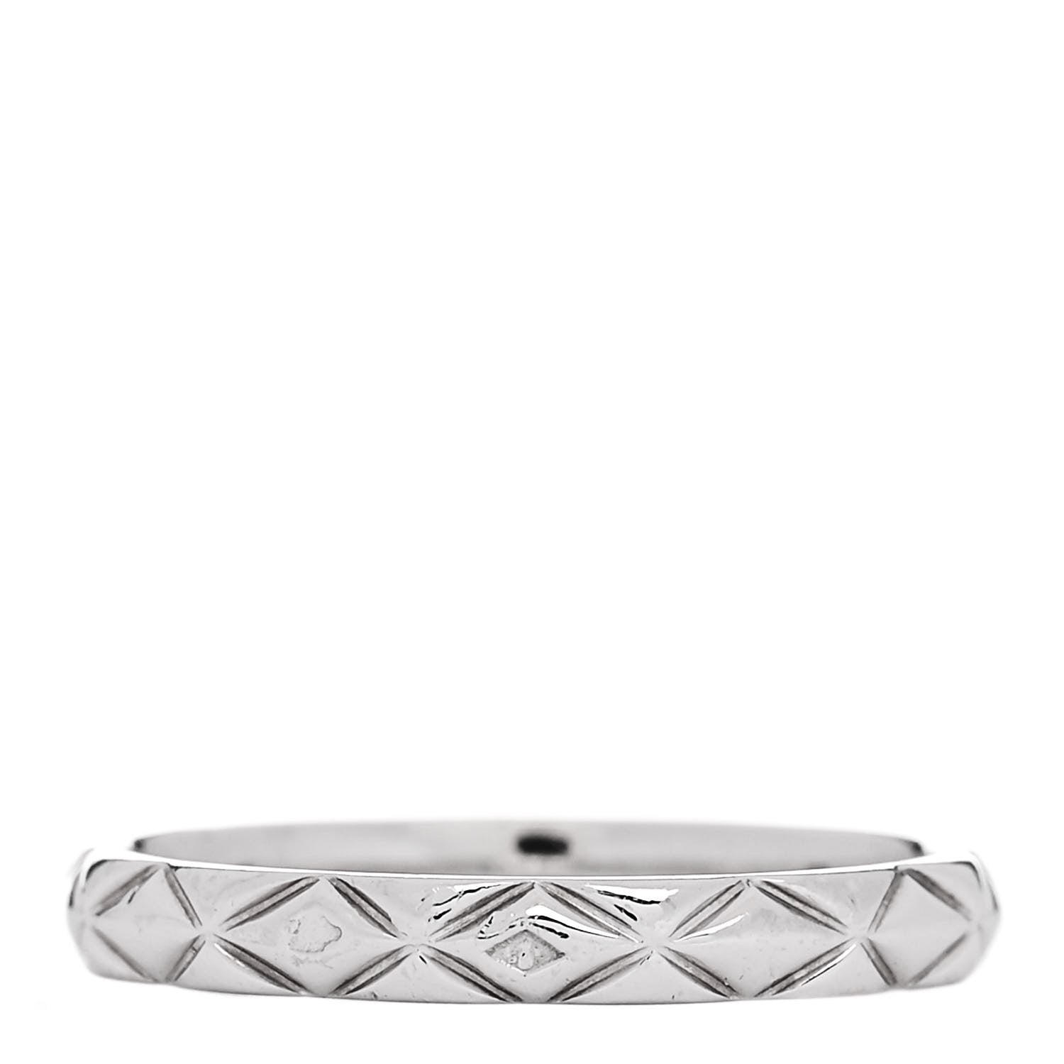 Platinum Diamond Mini Coco Crush Ring 51 5.75