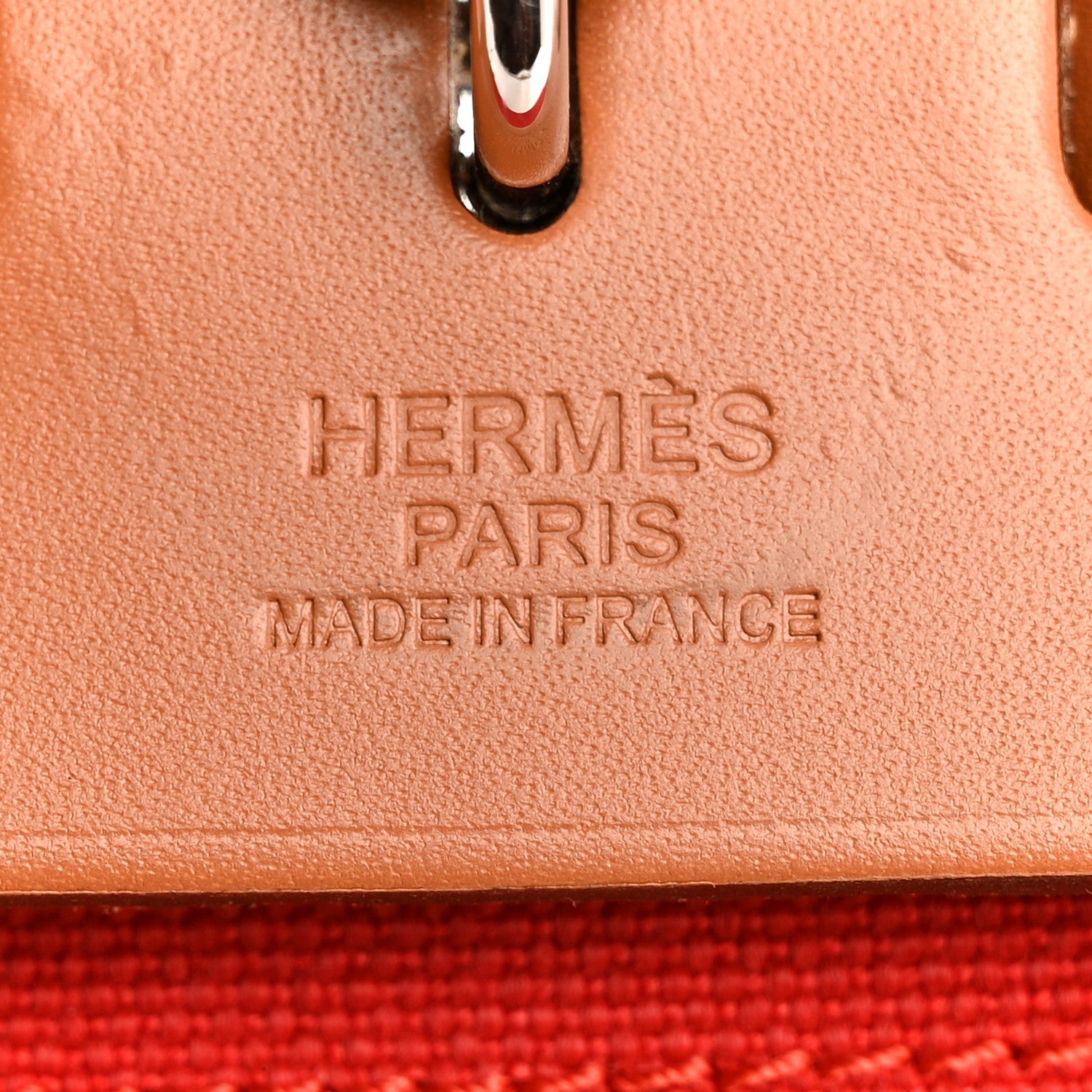 Vache Hunter Toile Herbag Zip 31 PM Rouge Tomate Natural