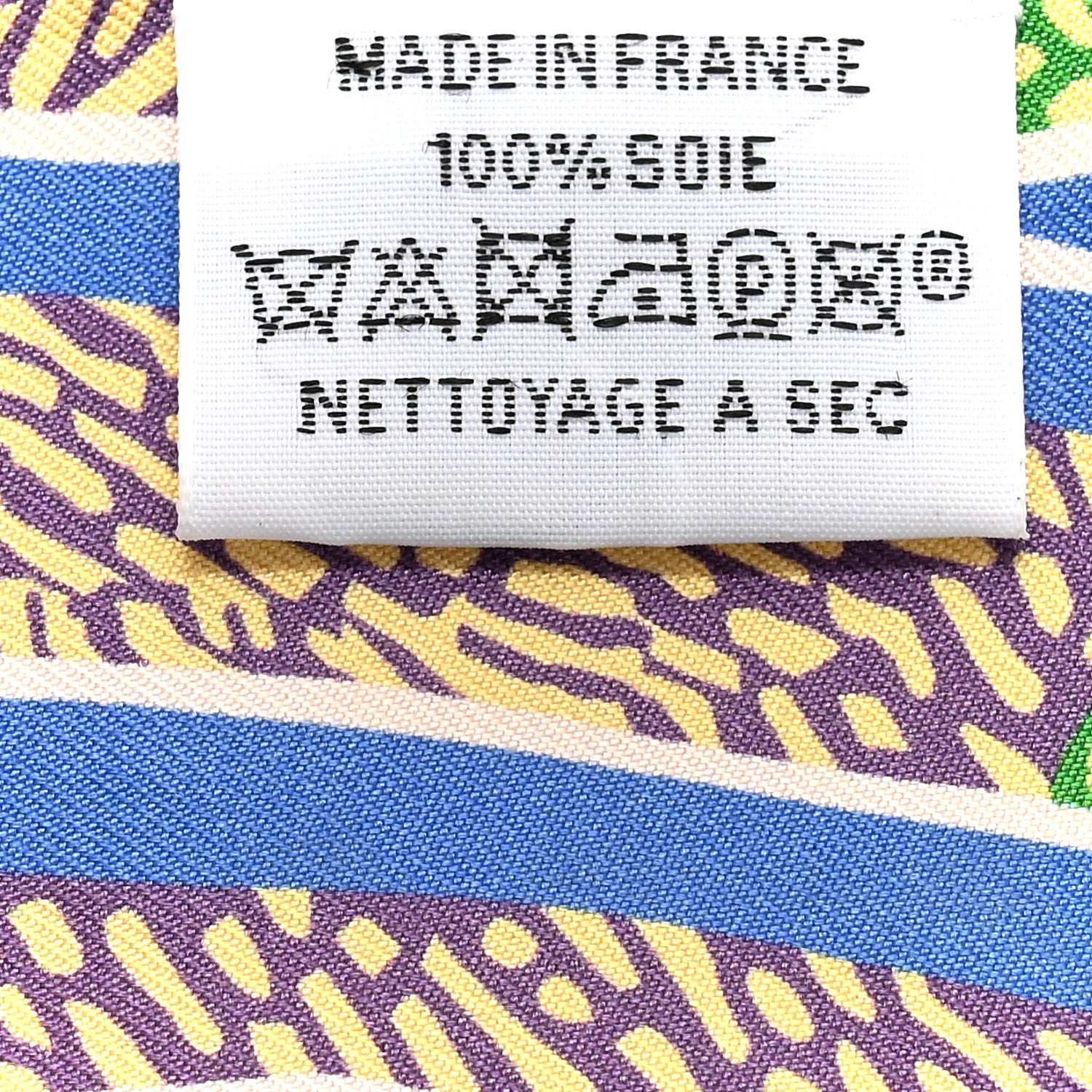 Silk En Liberte Twilly Jaune Vif Bleu Rouge